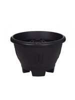 WhiteFurze Black Round 43cm Venetian Planter with feet