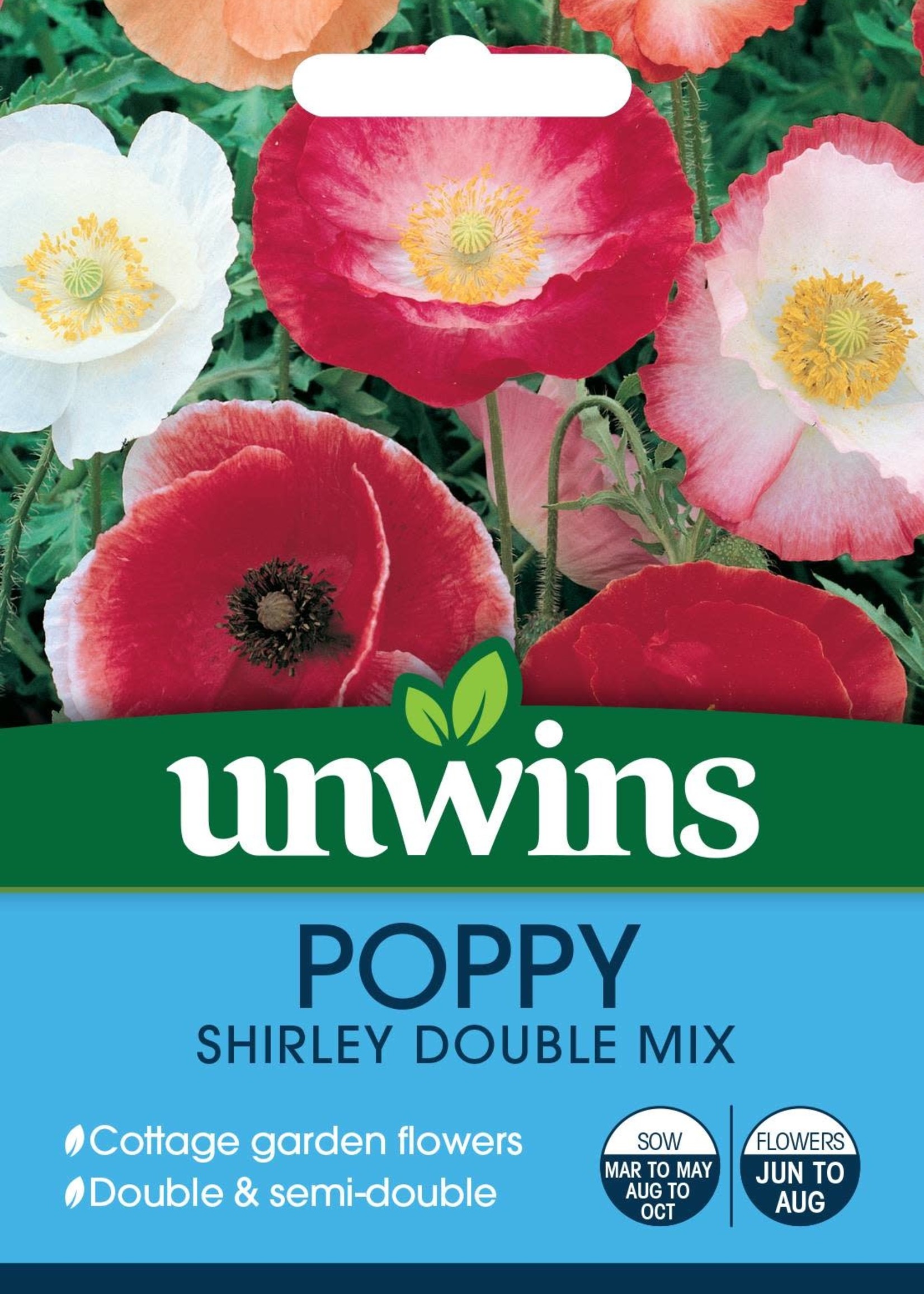Unwins Poppy - Shirley Double Mix