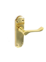 Securit Securit Brass Victorian Latch Handle Regency