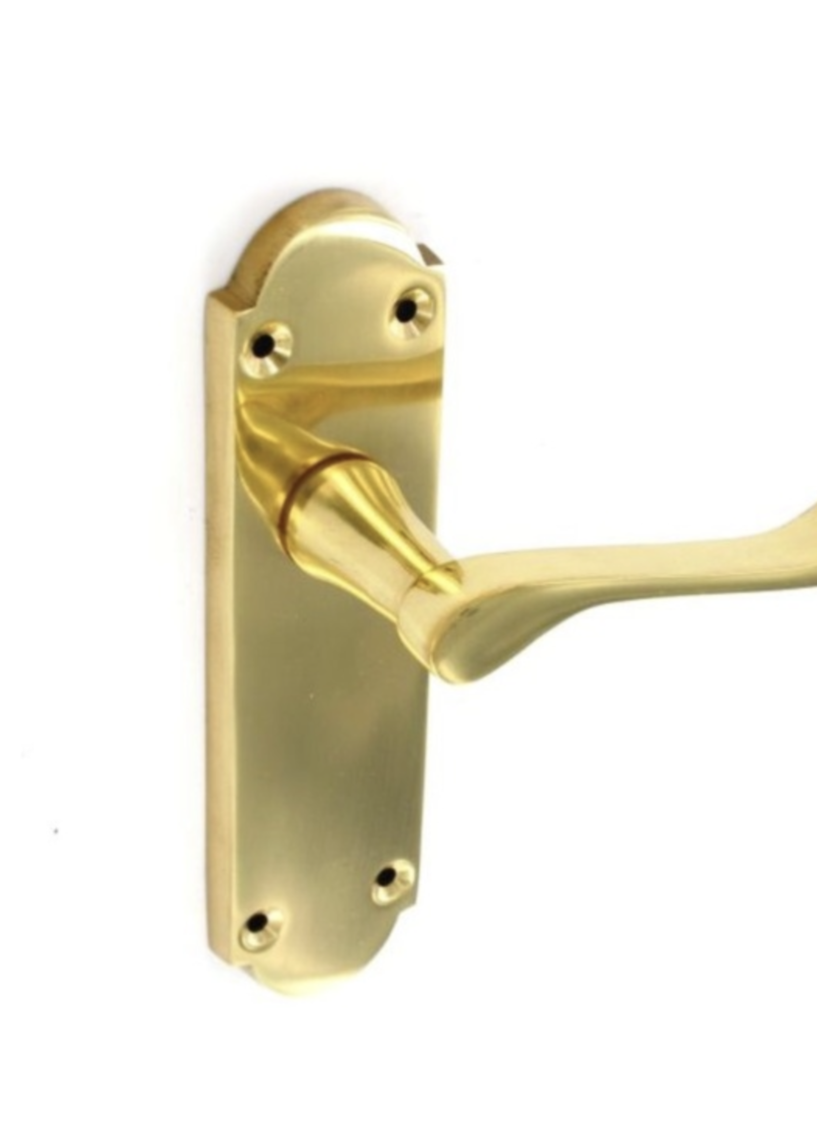 Securit Securit Brass Victorian Latch Handle Regency