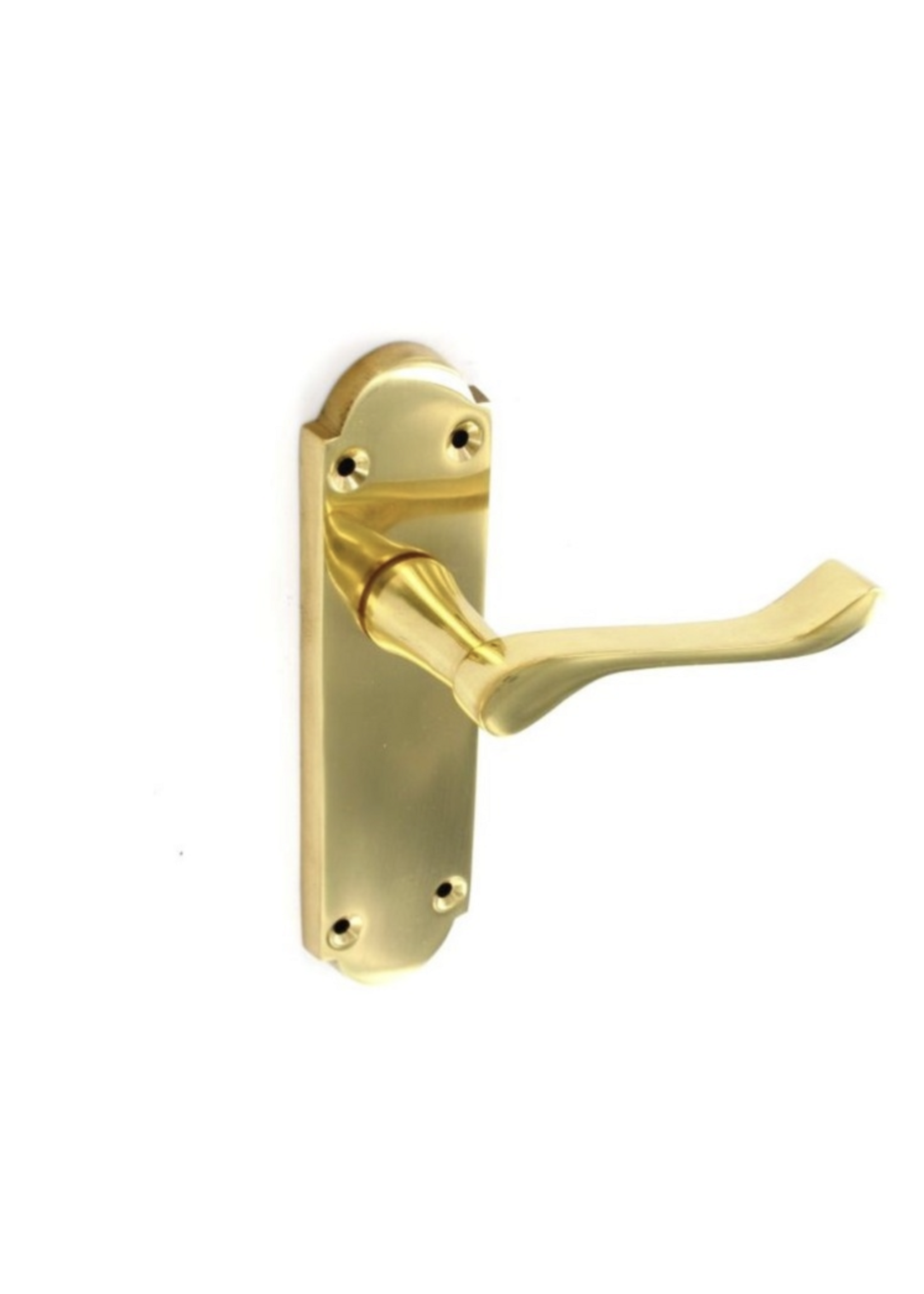 Securit Securit Brass Victorian Latch Handle Regency