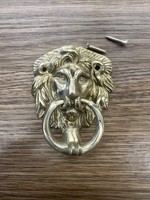 Cottingham Collection Solid Brass Lion Head Door Knocker  3” / 75mm
