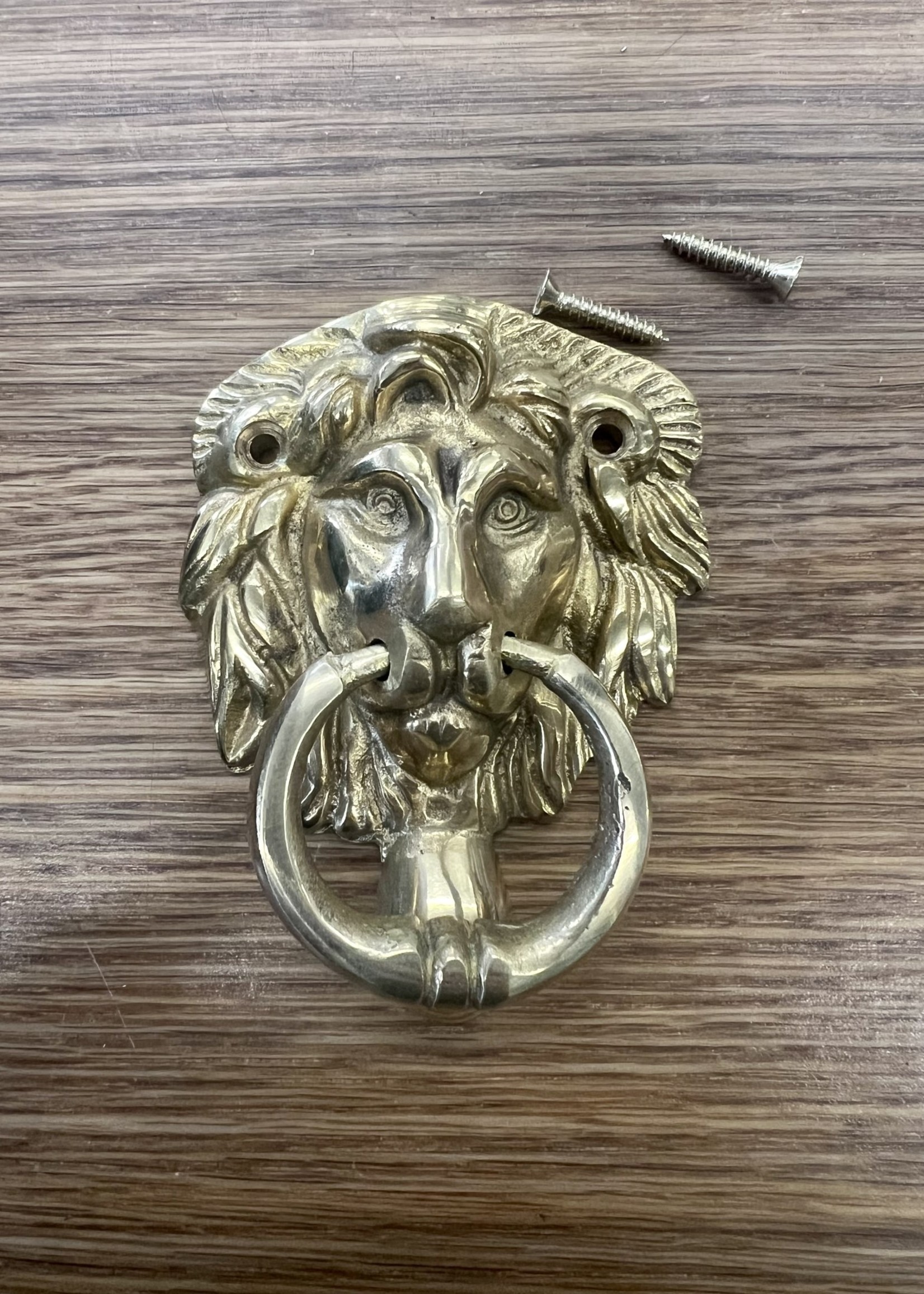 Cottingham Collection Solid Brass Lion Head Door Knocker  3” / 75mm