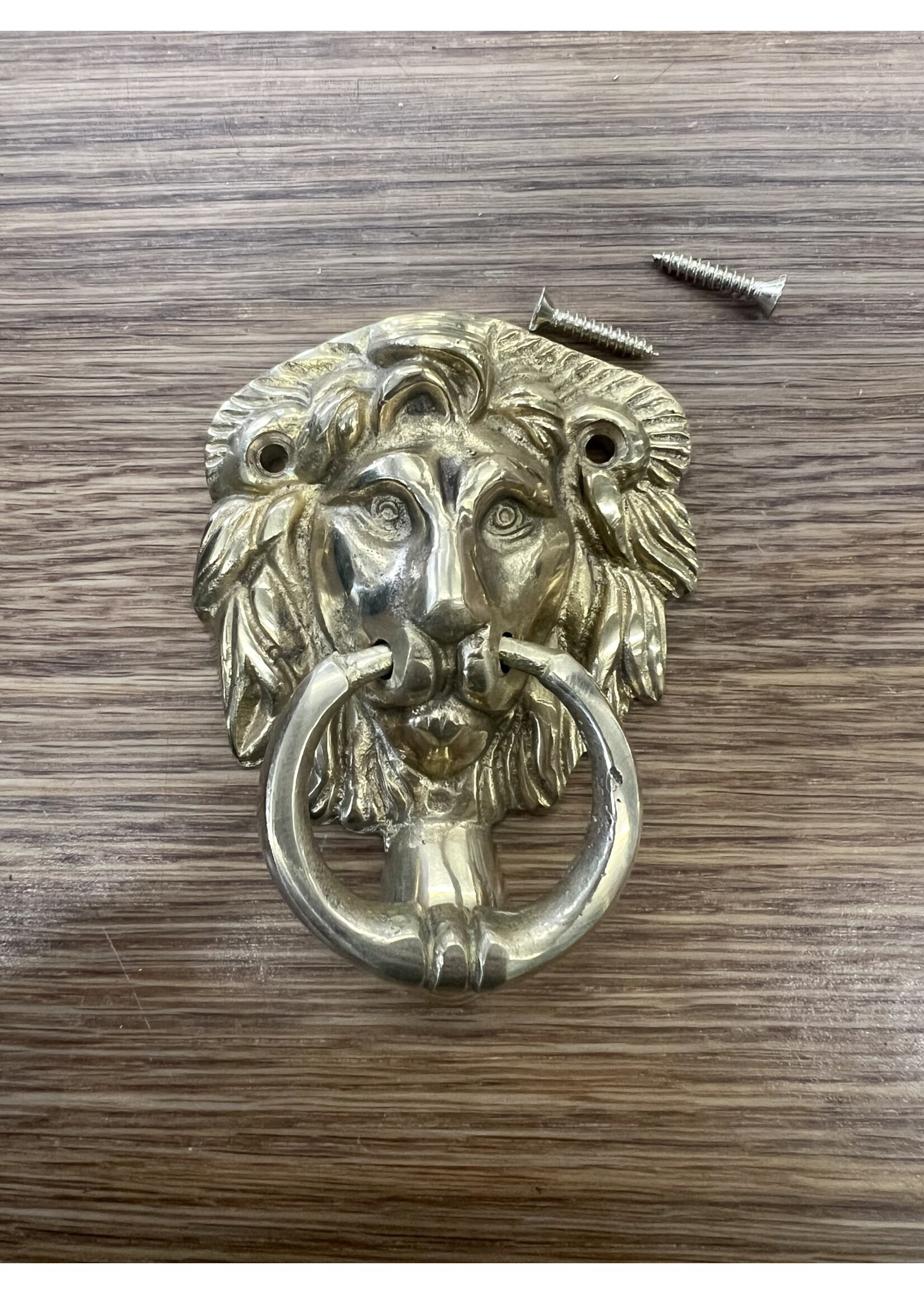 Cottingham Collection Solid Brass Lion Head Door Knocker  3” / 75mm