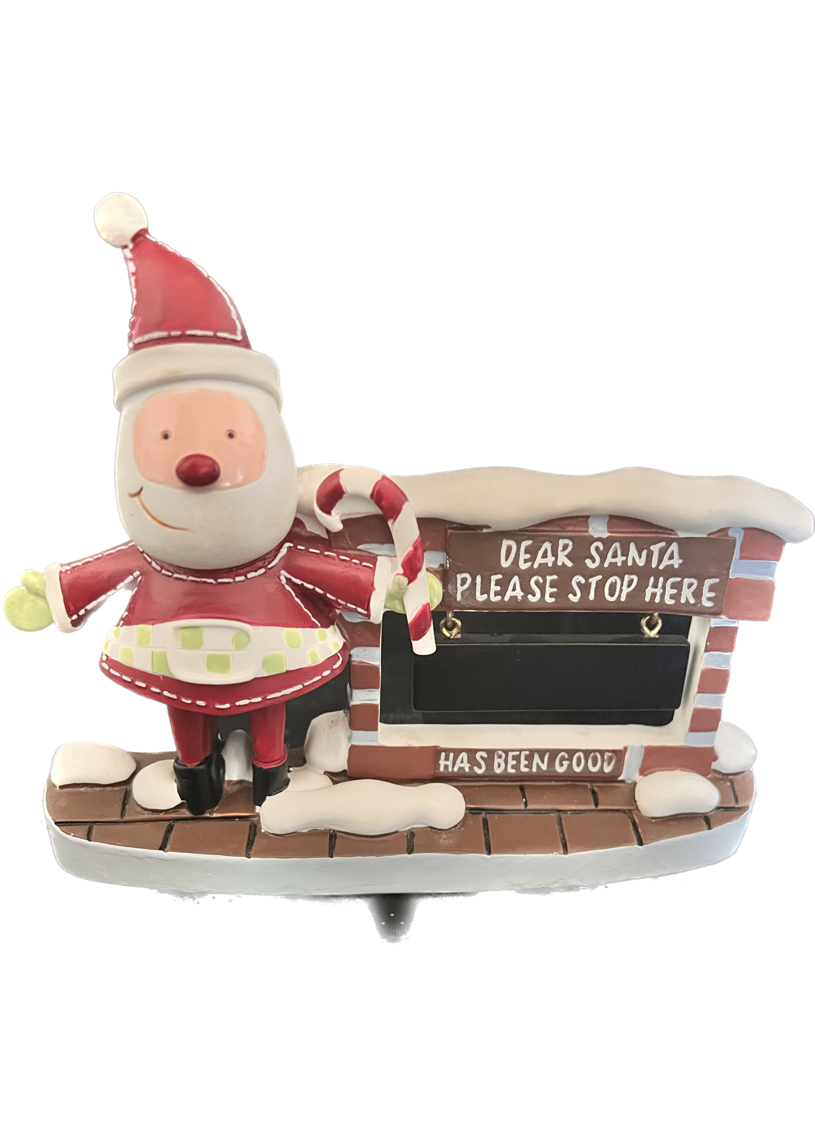 Premier Santa Stop Here Sign 13cm Santa