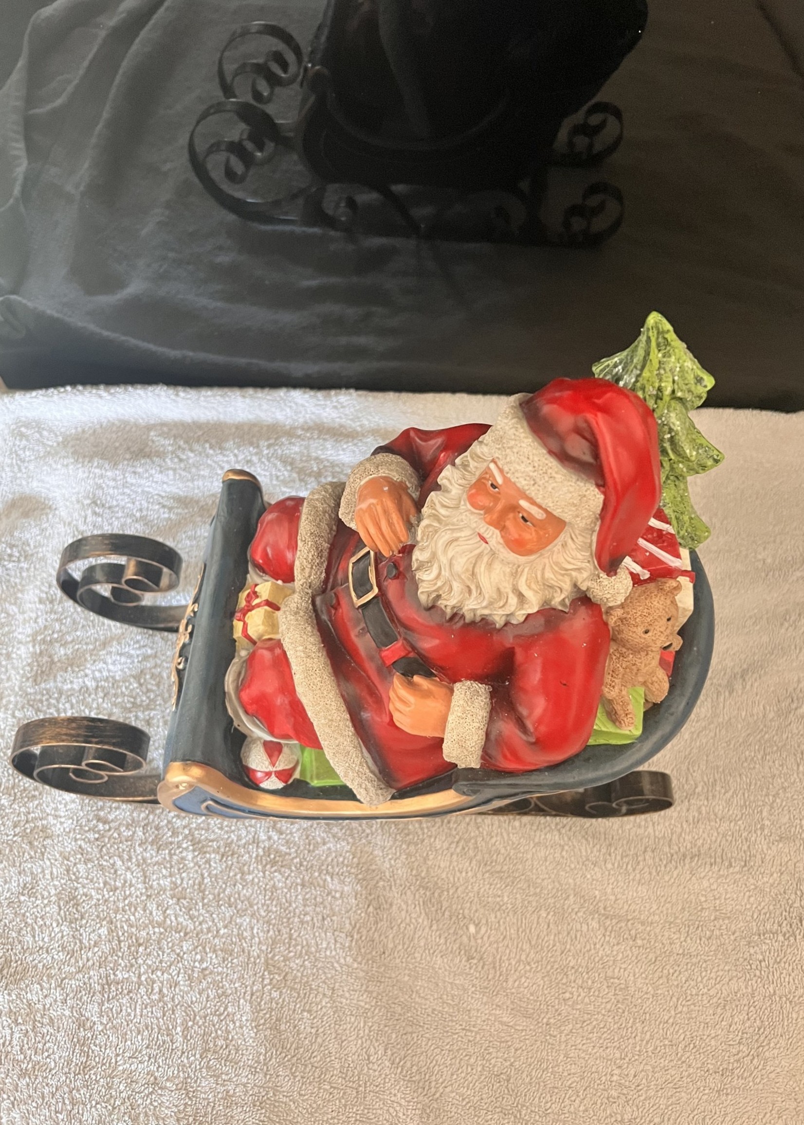 Santa and Sleigh Ornament  36x33cm approx