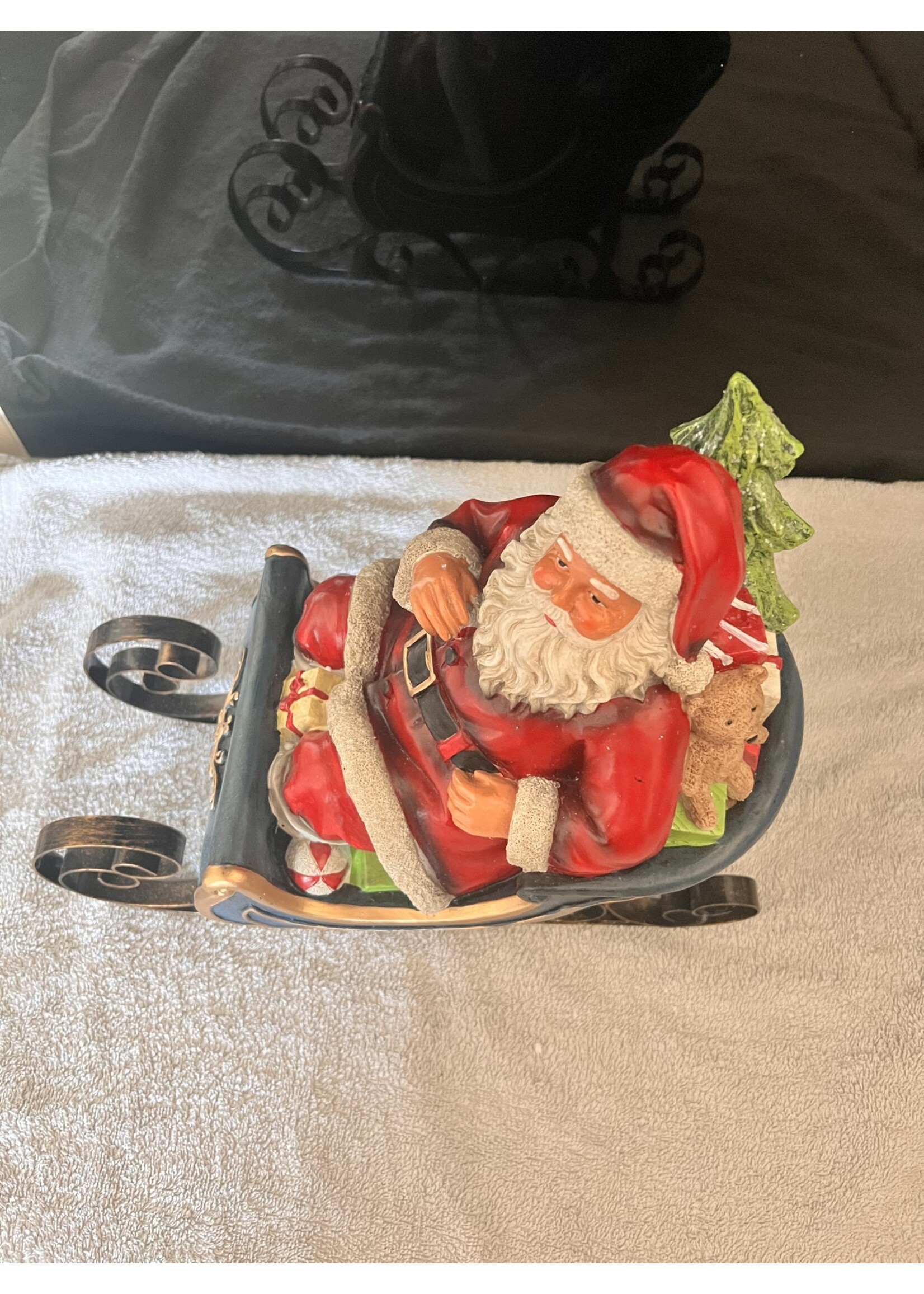 Santa and Sleigh Ornament  36x33cm approx