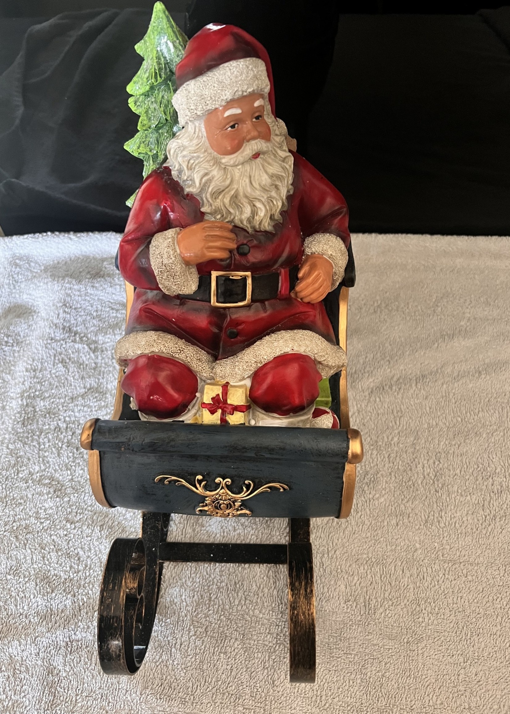 Santa and Sleigh Ornament  36x33cm approx