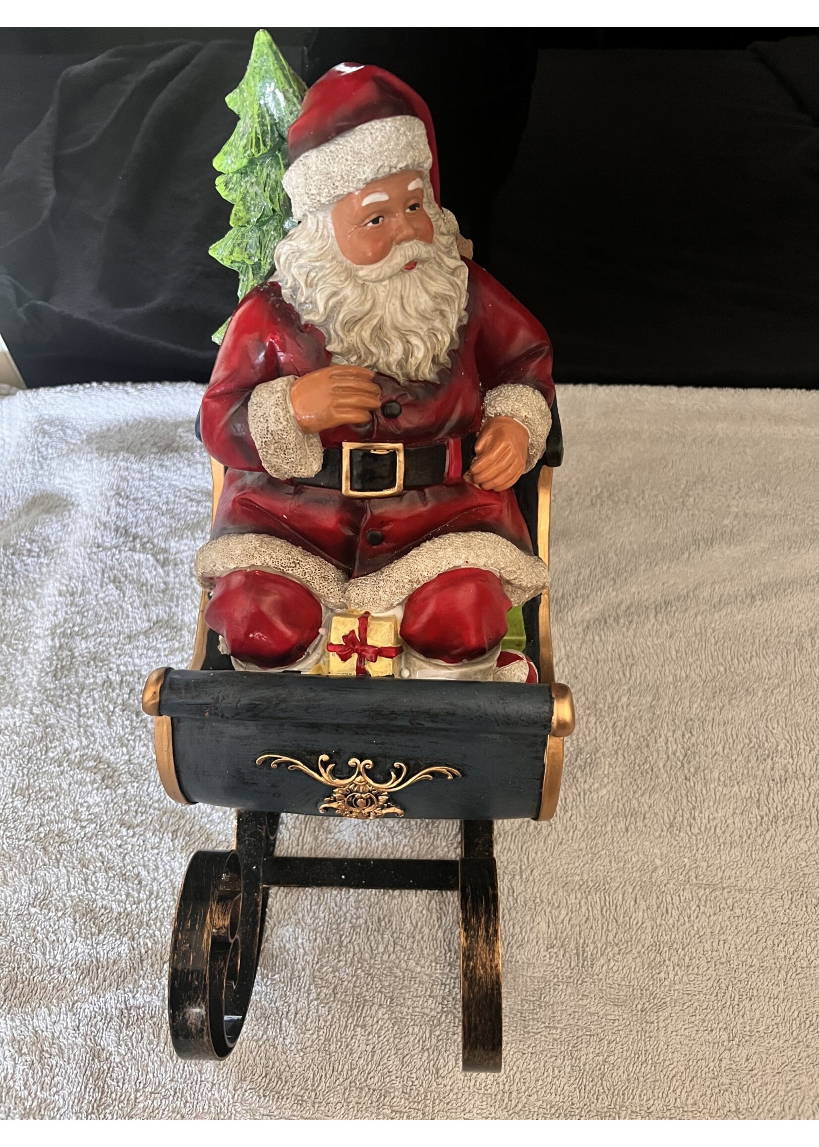 Santa and Sleigh Ornament  36x33cm approx