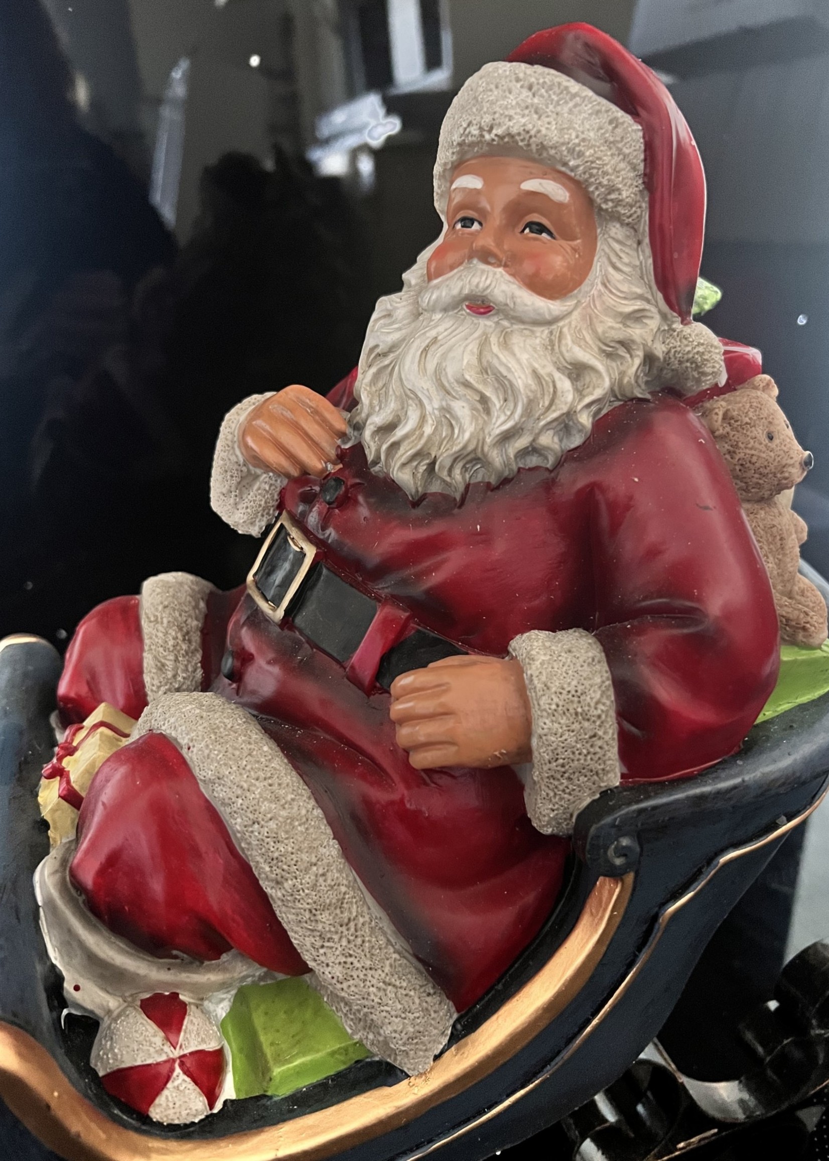 Santa and Sleigh Ornament  36x33cm approx