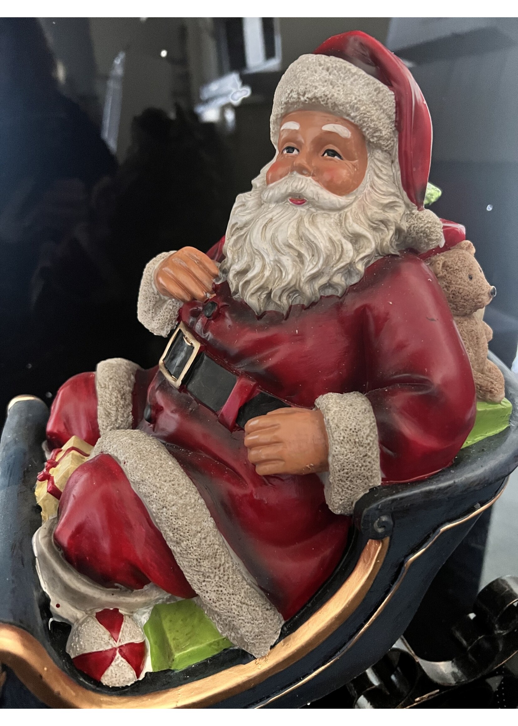 Santa and Sleigh Ornament  36x33cm approx