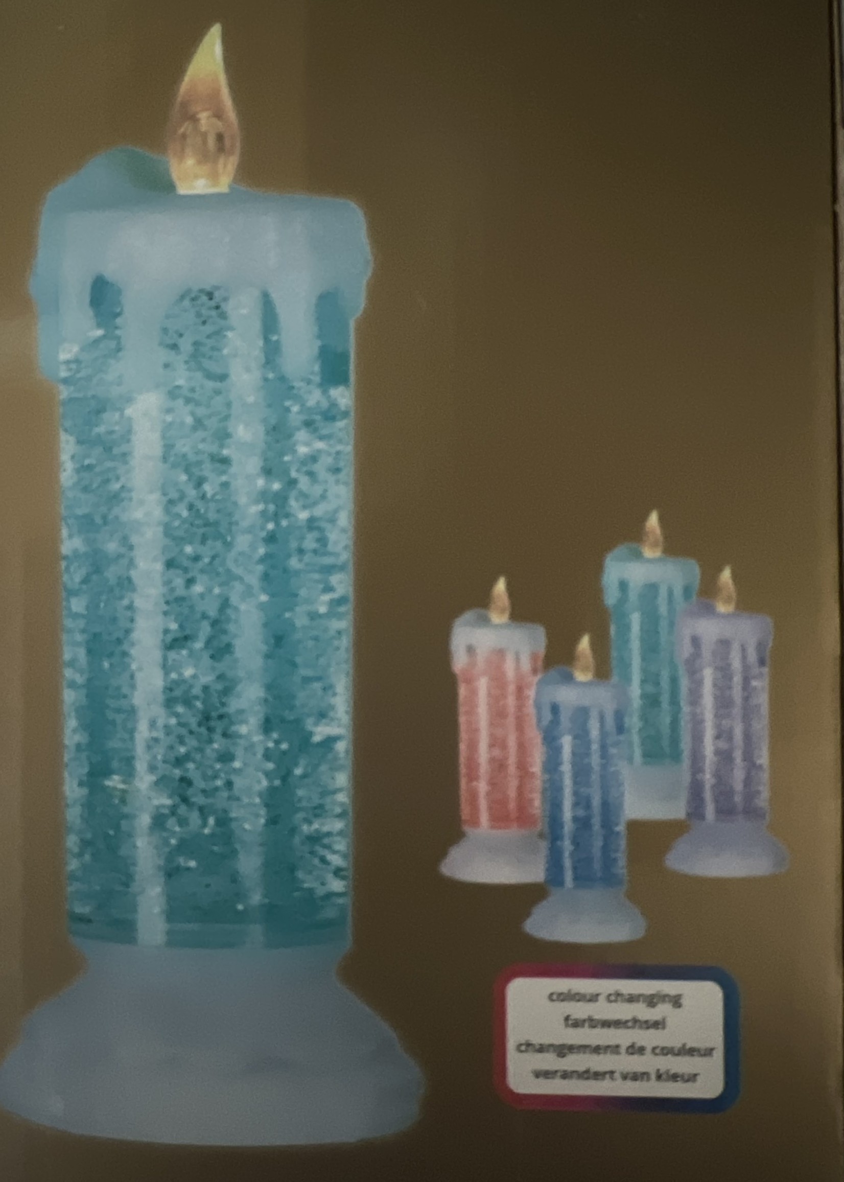 Led Acrylic Candle24cm-6L  colour changing