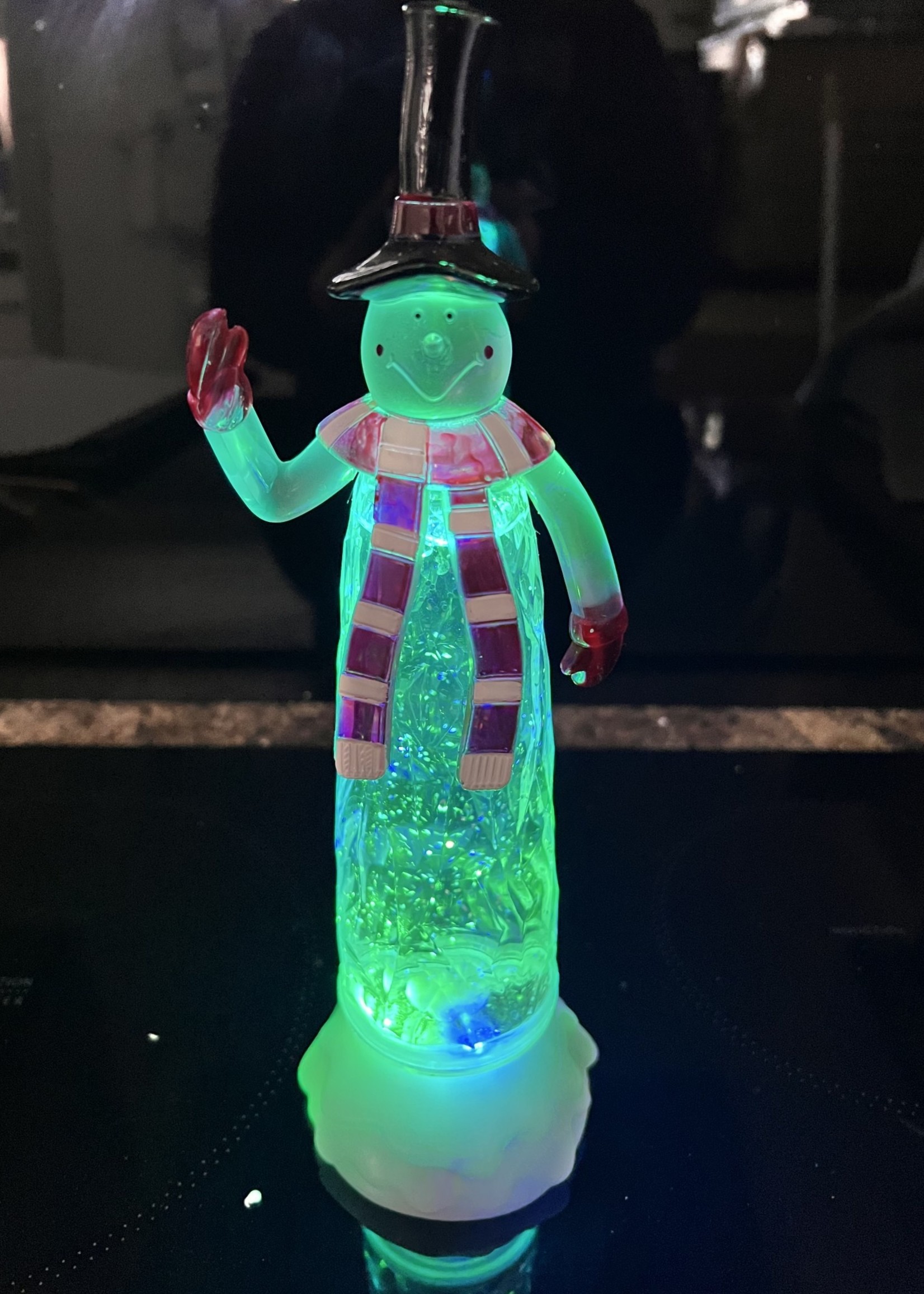 Snowtime LED illuminated Snowman Battery Powered 26cm