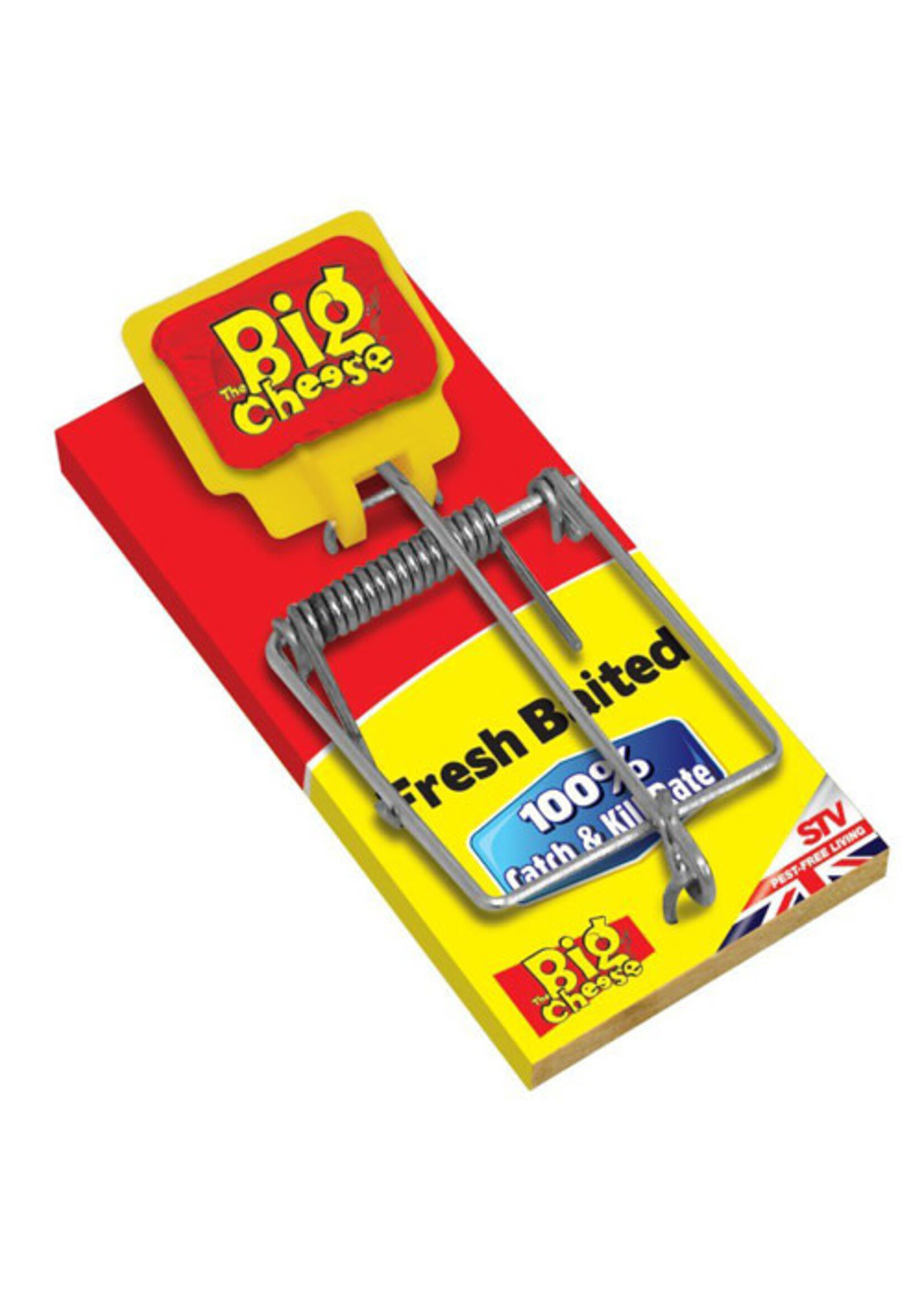 The Big Cheese (STV ) Pre-baited Wooden Mouse Trap