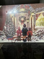 Snowtime LED Wall Art  The First Noel Fibre Optic Children