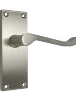 Select Scroll Latch Handle Satin Chrome 100mm pair