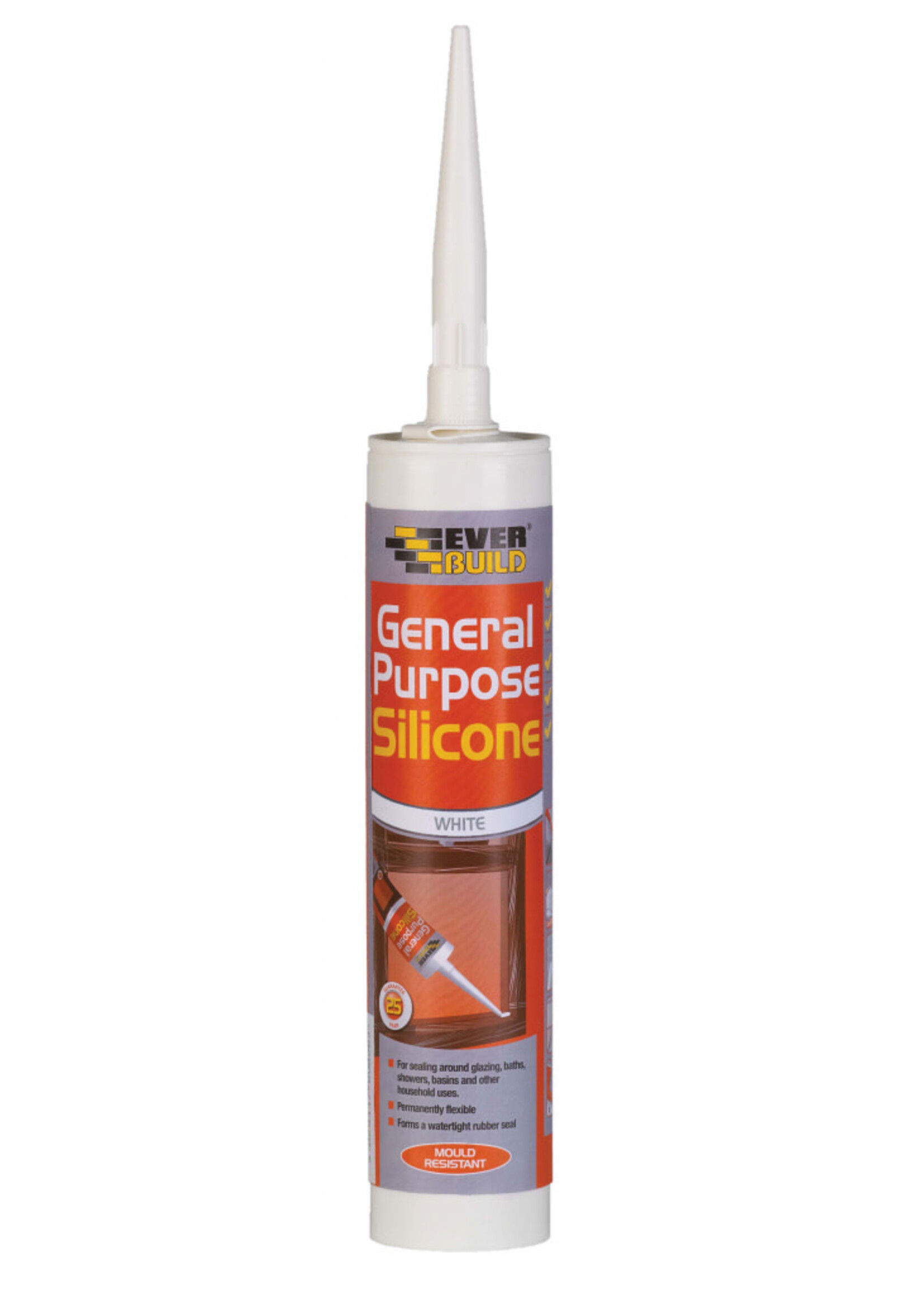 Everbuild Products Everbuild General Purpose Silicone C3 White 280ml