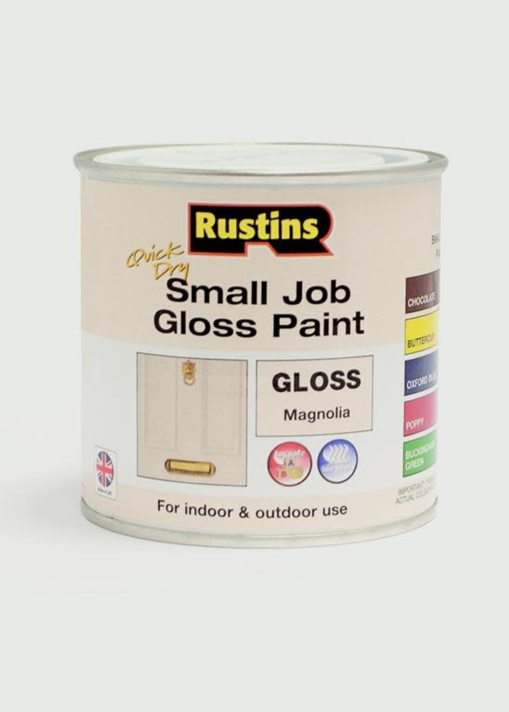 Rustins Small Job Gloss Paint 250ml Magnolia