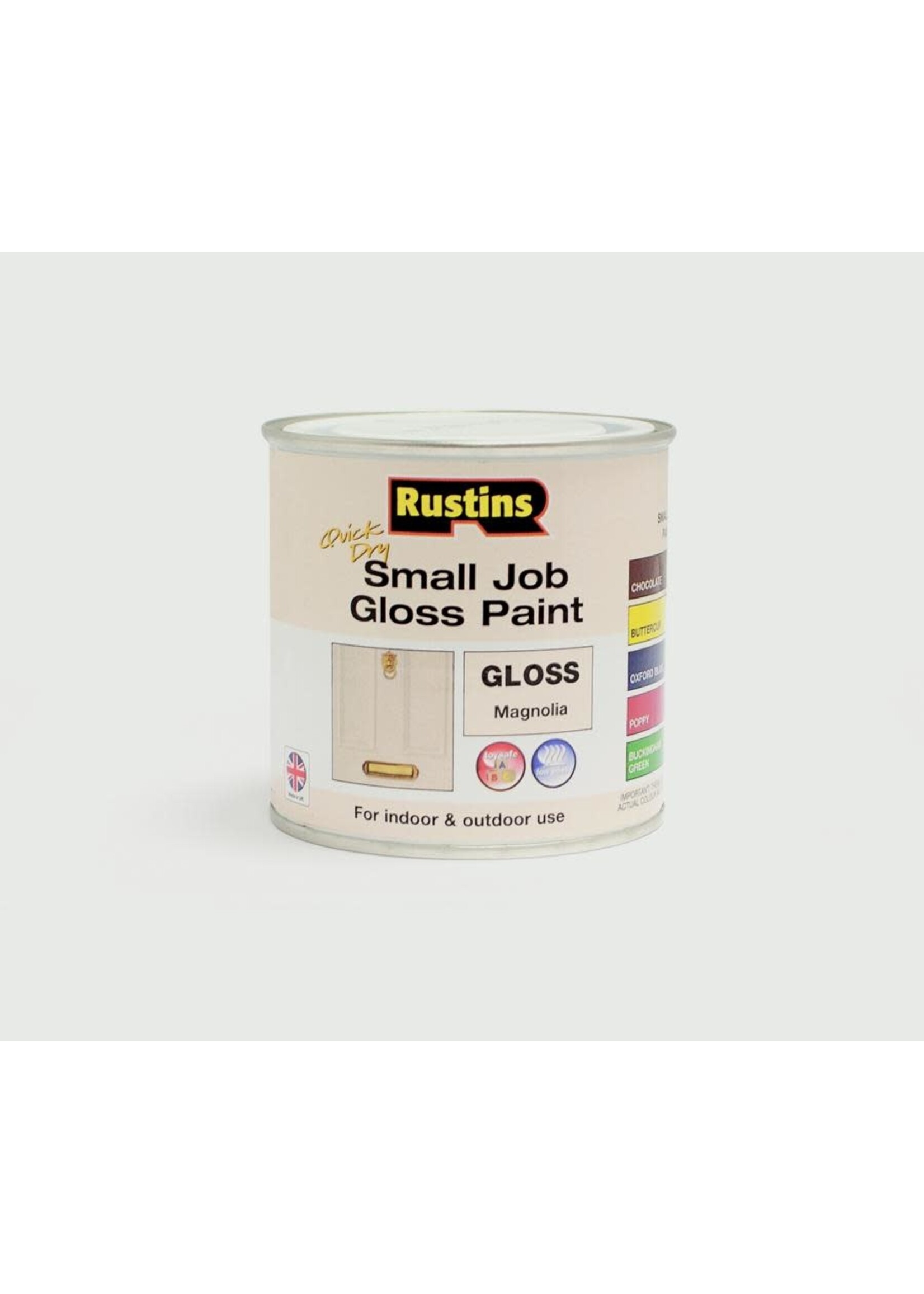 Rustins Small Job Gloss Paint 250ml Magnolia