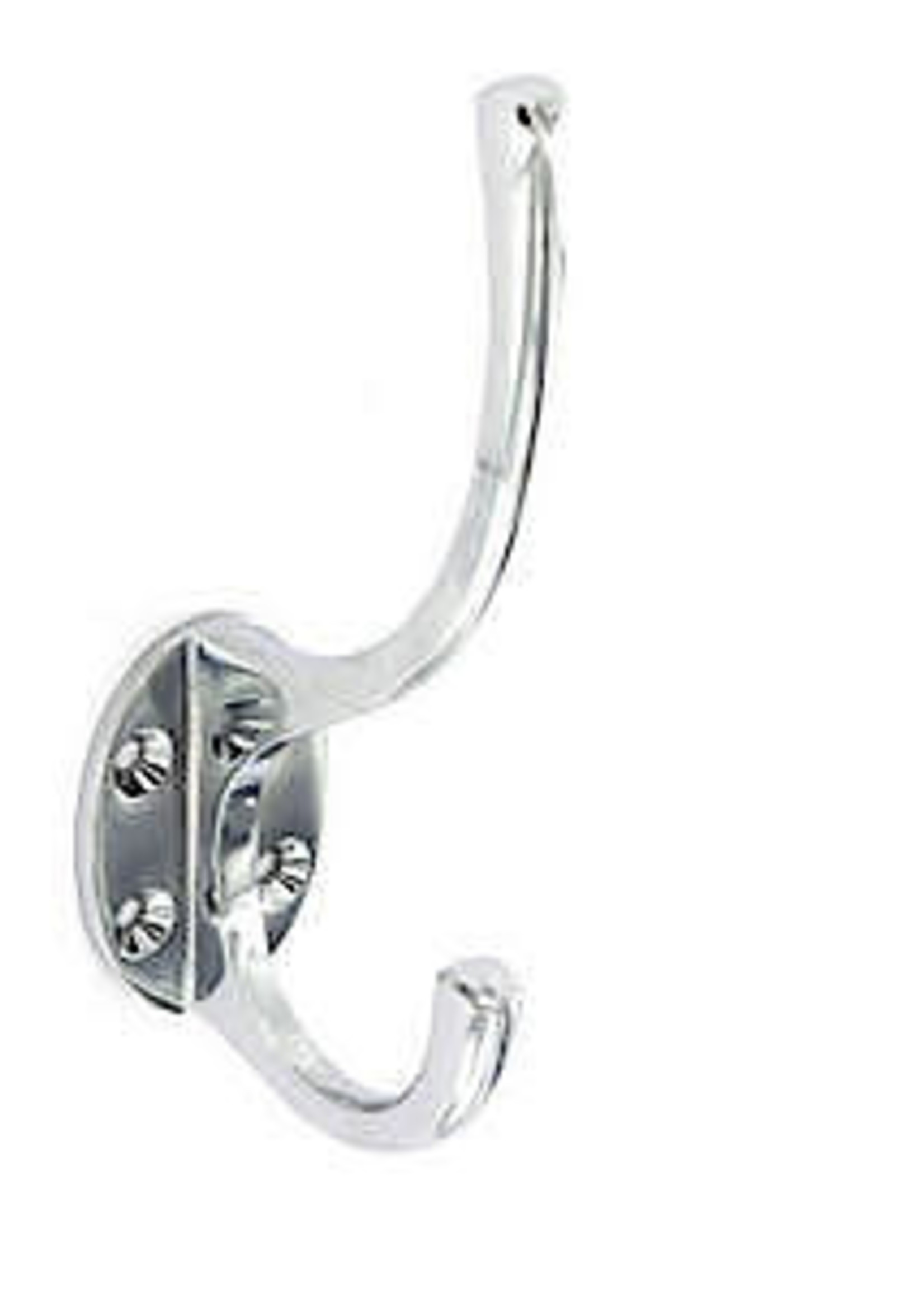 Securit Hat and Coat Hook 125mm Chrome S2980