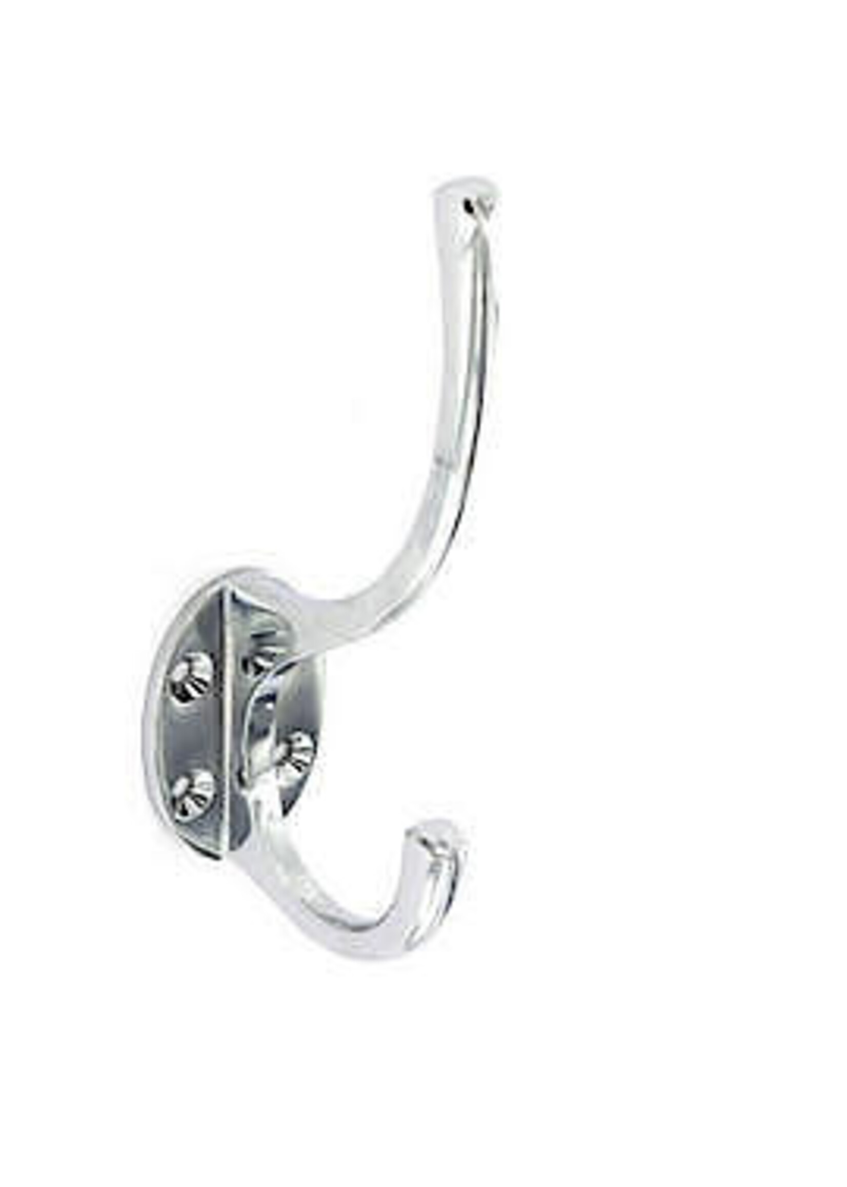 Securit Hat and Coat Hook 125mm Chrome S2980