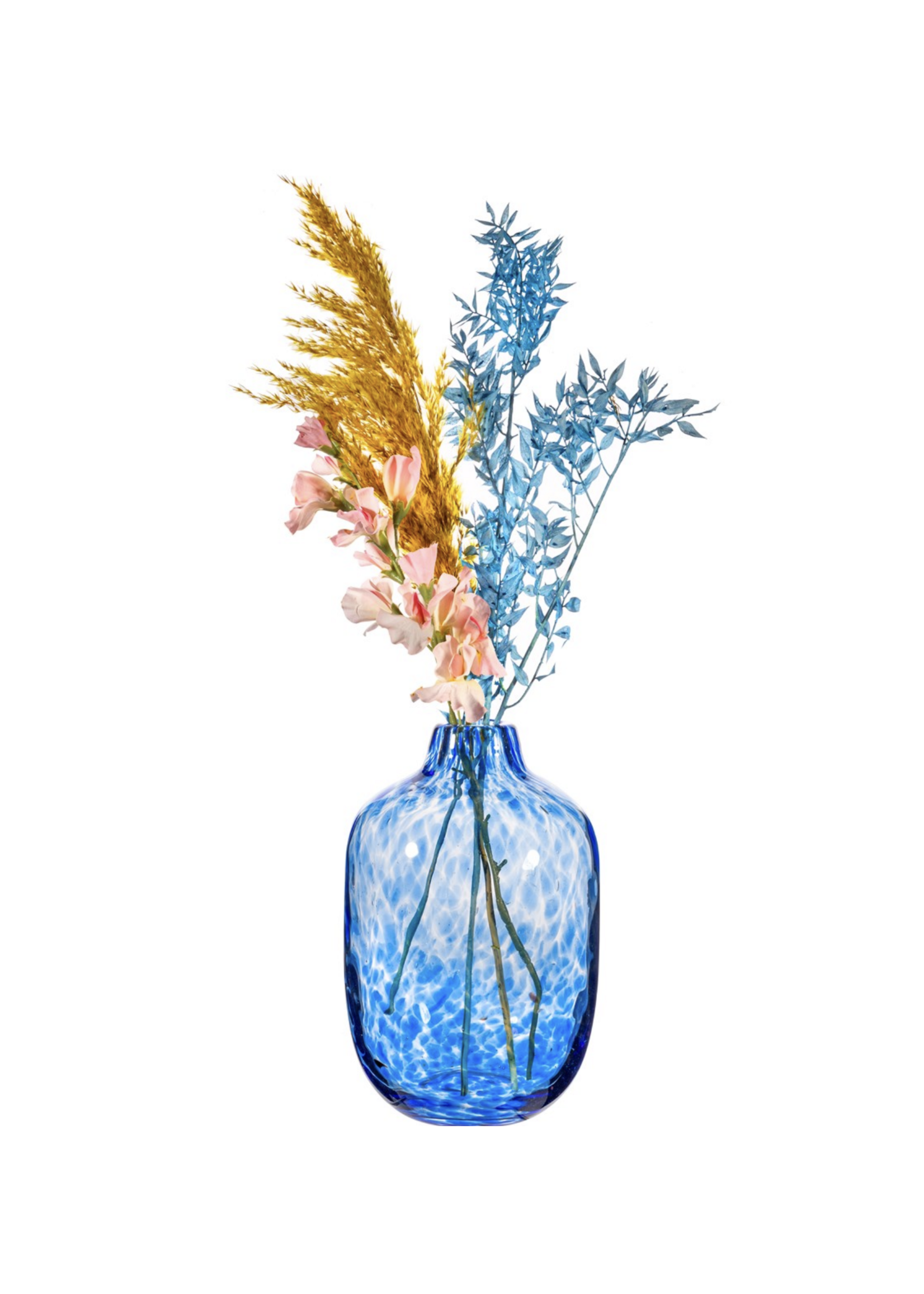 Sass & Belle Blue Speckled Large Vase