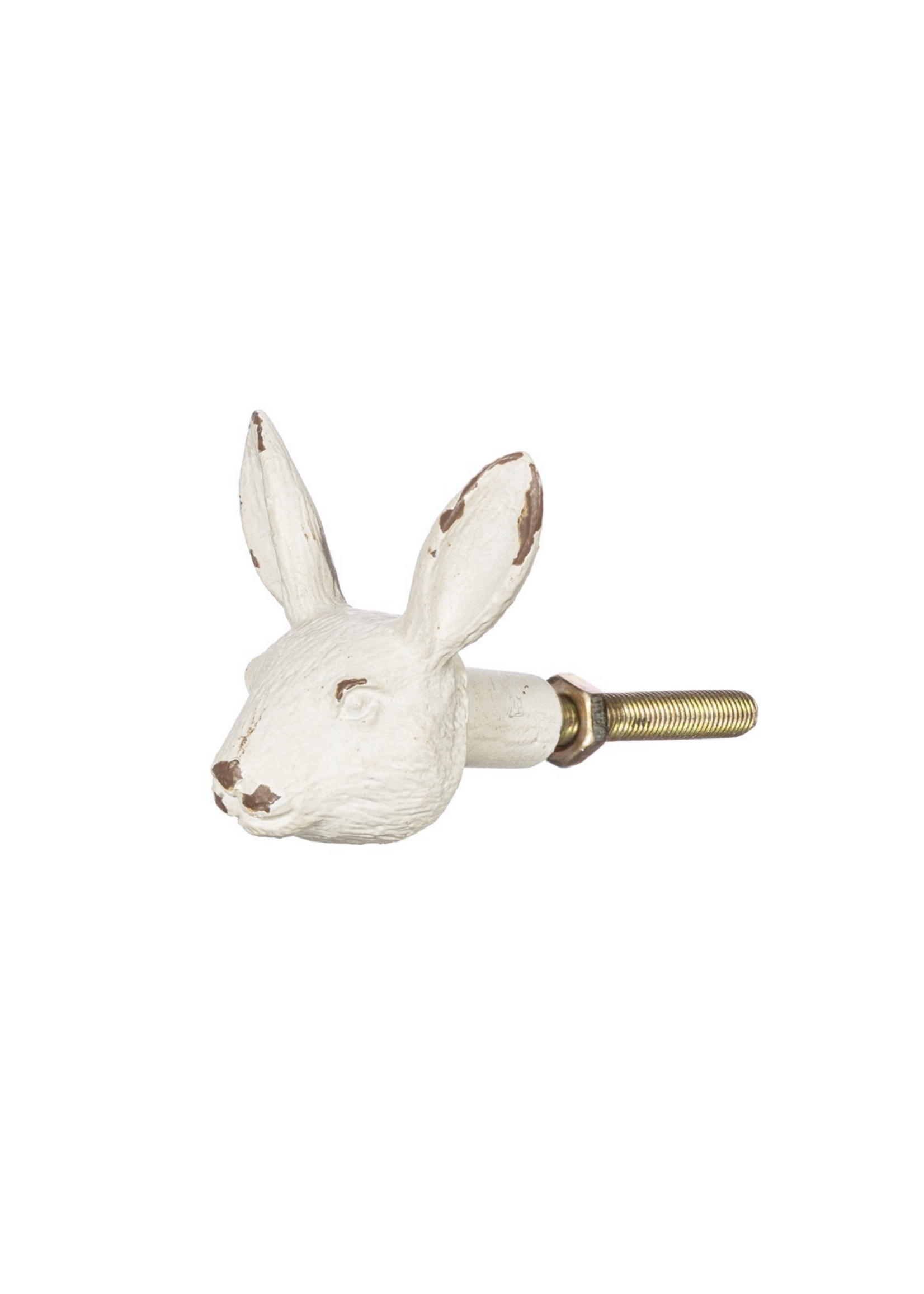 Sass & Belle Antique White Rabbit Drawer Knob