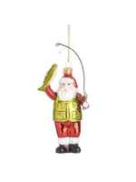 Sass & Belle Santa Fishing Shaped Bauble