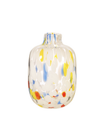 Sass & Belle Small Multicoloured Speckled Glass Vase