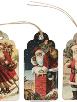Sass & Belle Retro Vintage Father Christmas Scene 15 Gift Tags