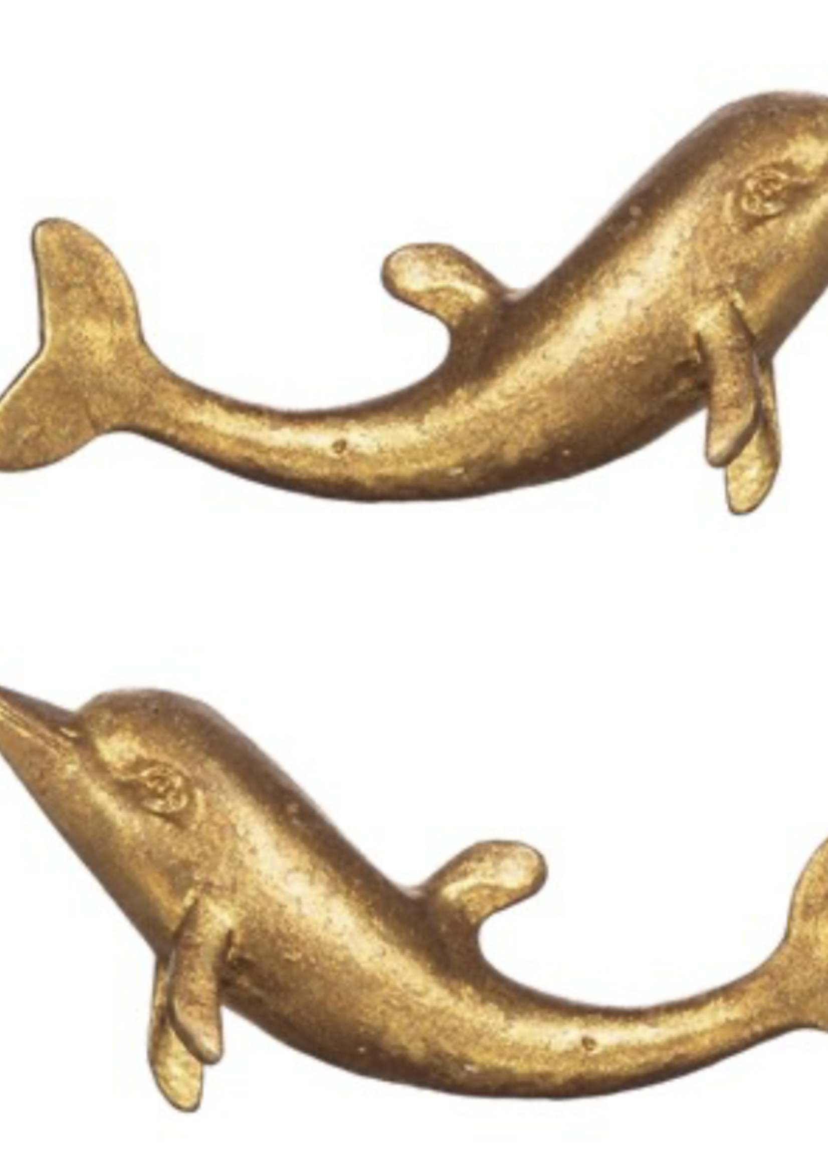 Sass & Belle Gold Dolphin Drawer Knob - Set of 2