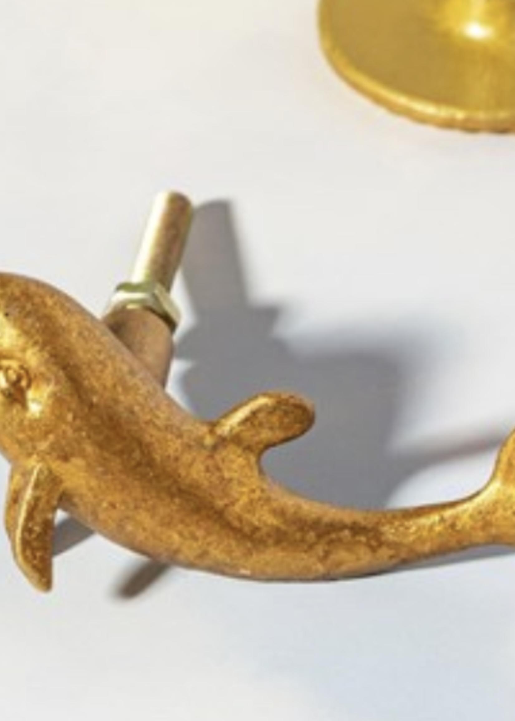 Sass & Belle Gold Dolphin Drawer Knob - Set of 2