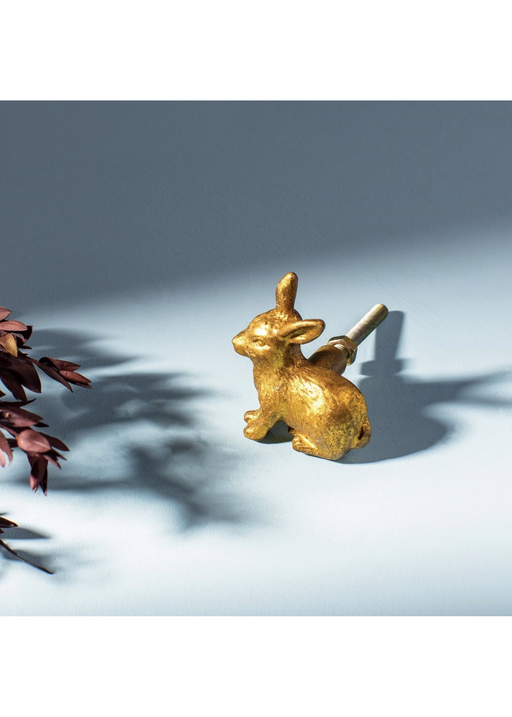Sass & Belle Gold Rabbit Drawer Knob