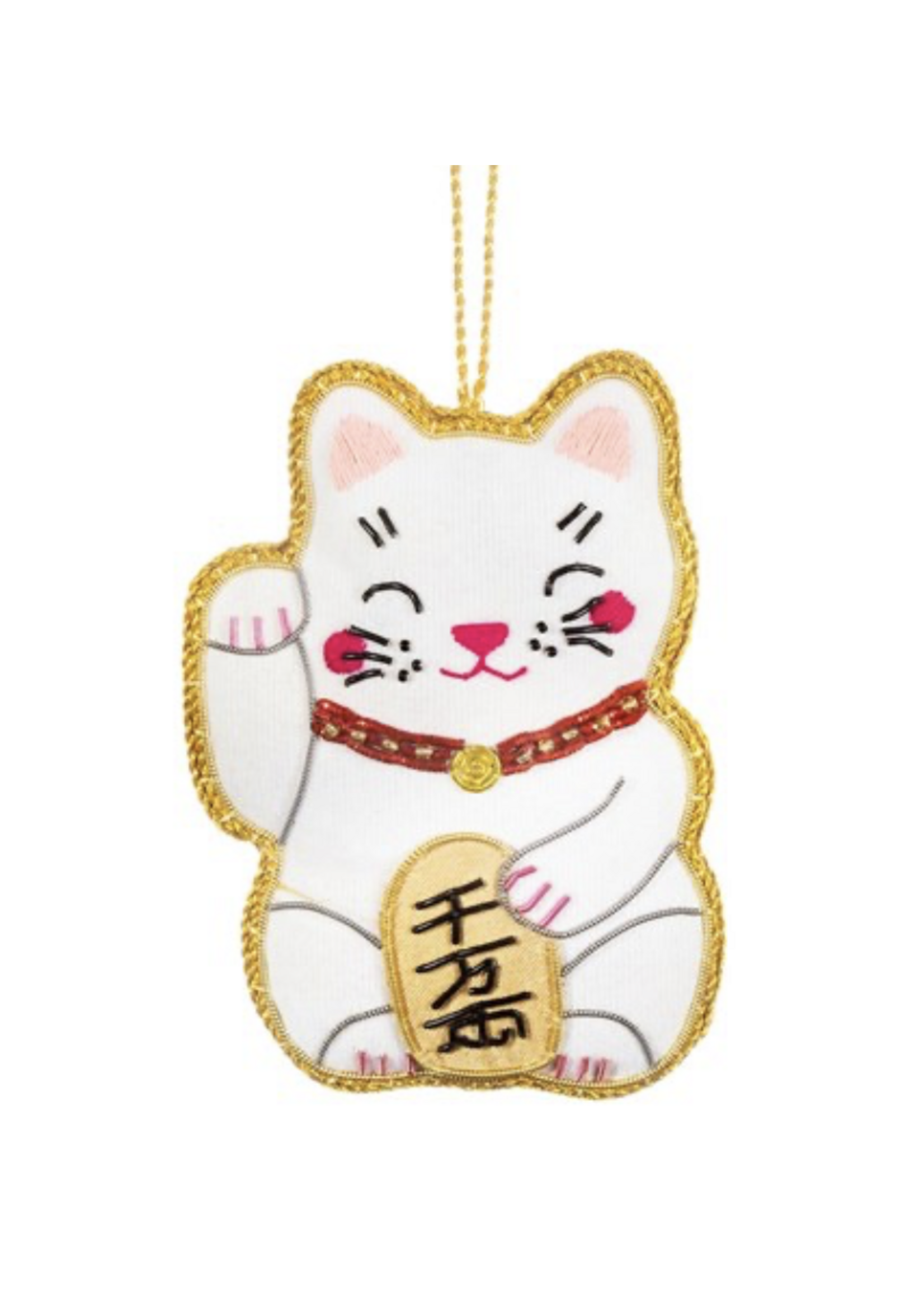 Lucky Cat Zari Decoration