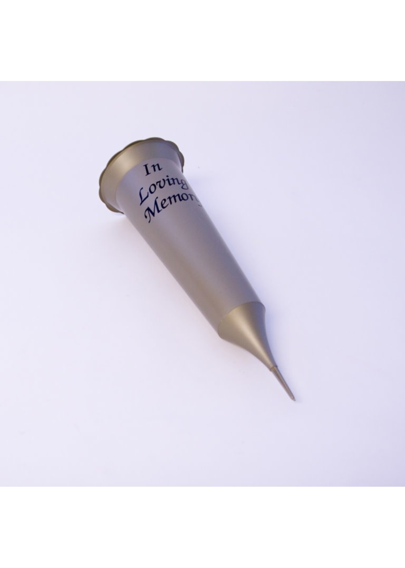 Oasis Grave Vase Spike Gold/Black Script