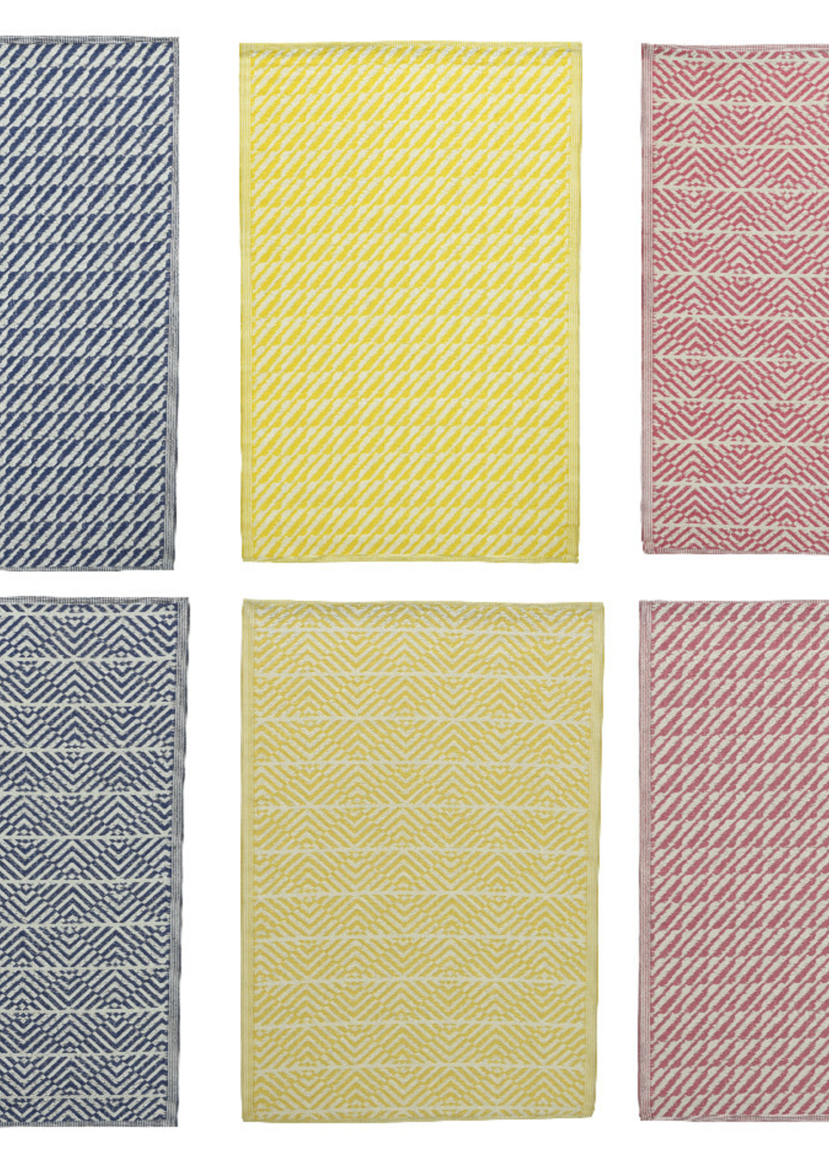 Decoris Outdoor Rug Blue, Yellow or  Pink - 180 x 120cm