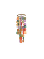 Decoris Multi Coloured Capiz Shell Hanging Mobile 48 x 14 x 14cm