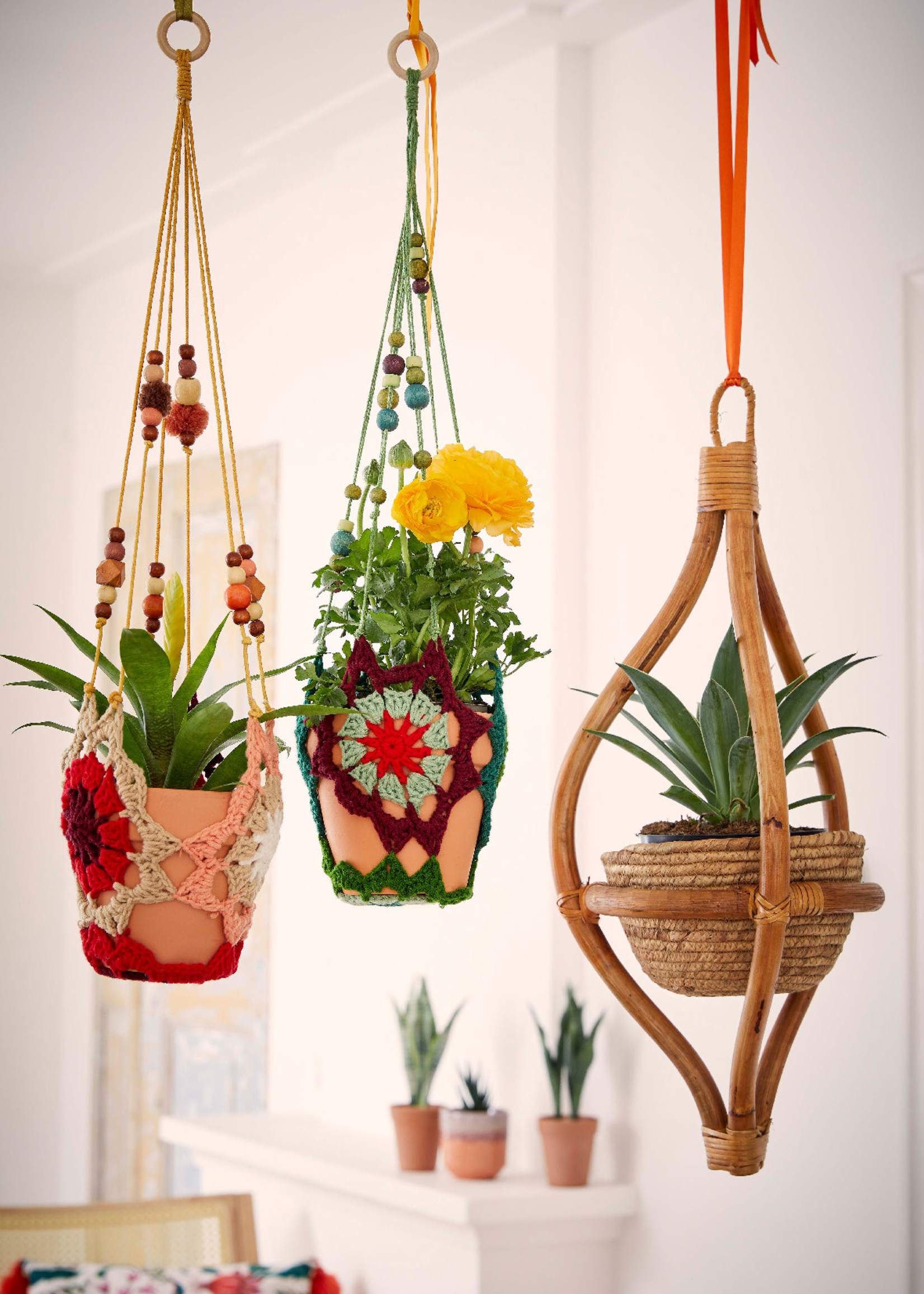 Decoris Crochet Plant Hanger 50 x 12cm