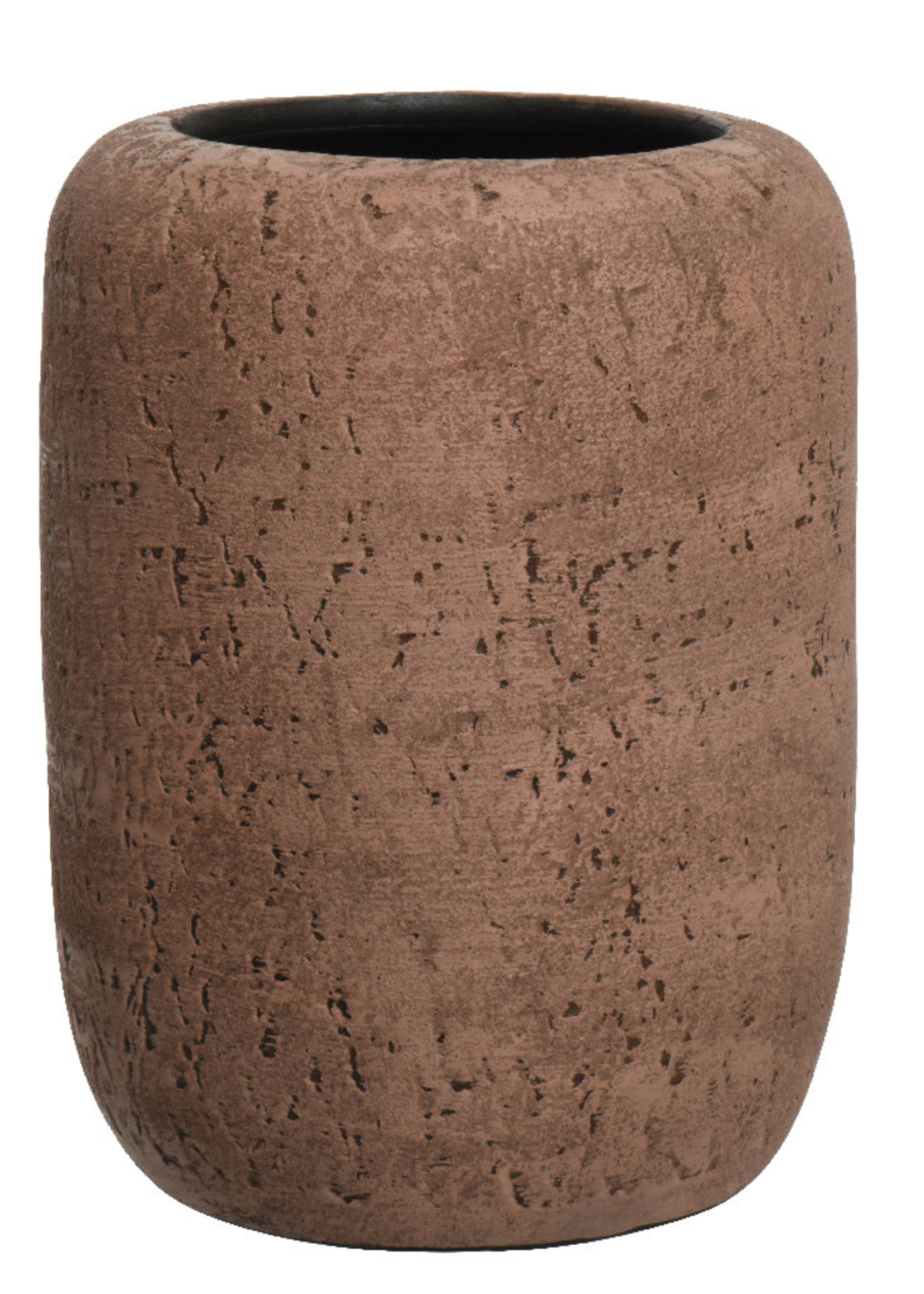Decoris Round Terracotta Vase 25 x 19cm