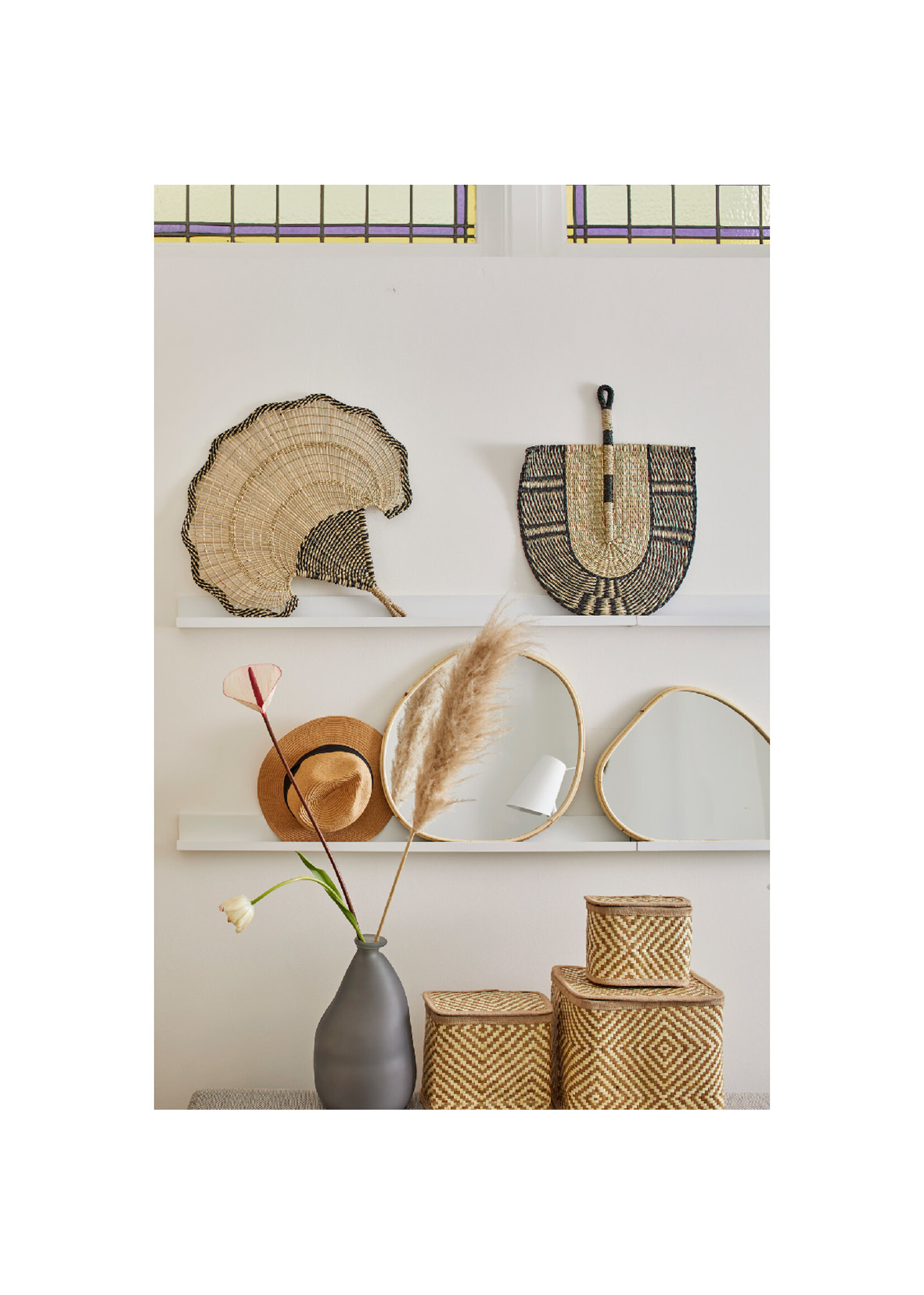 Decoris Seagrass Fan Wall Decoration