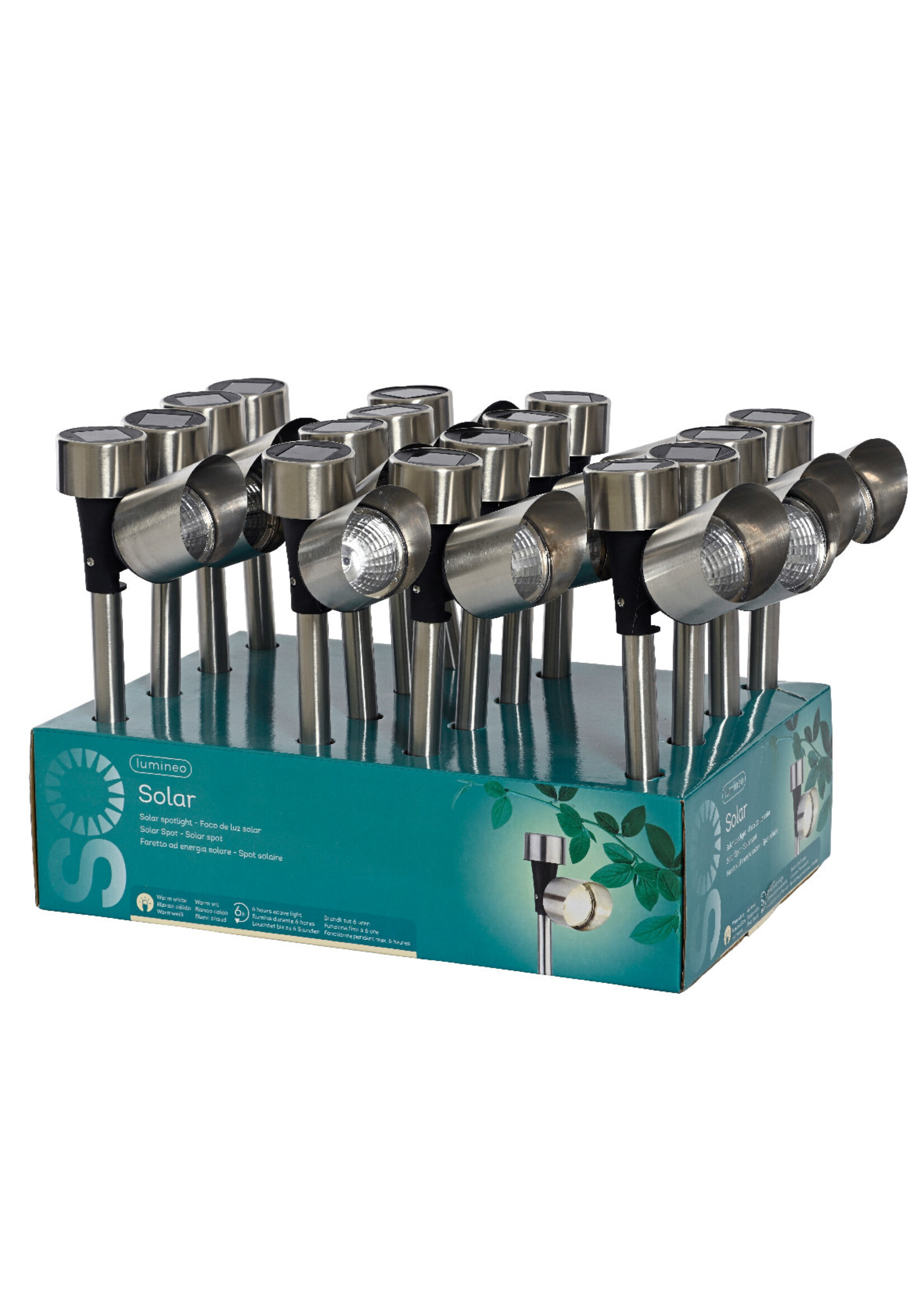 Lumineo Stainless Steel Solar Stake Light