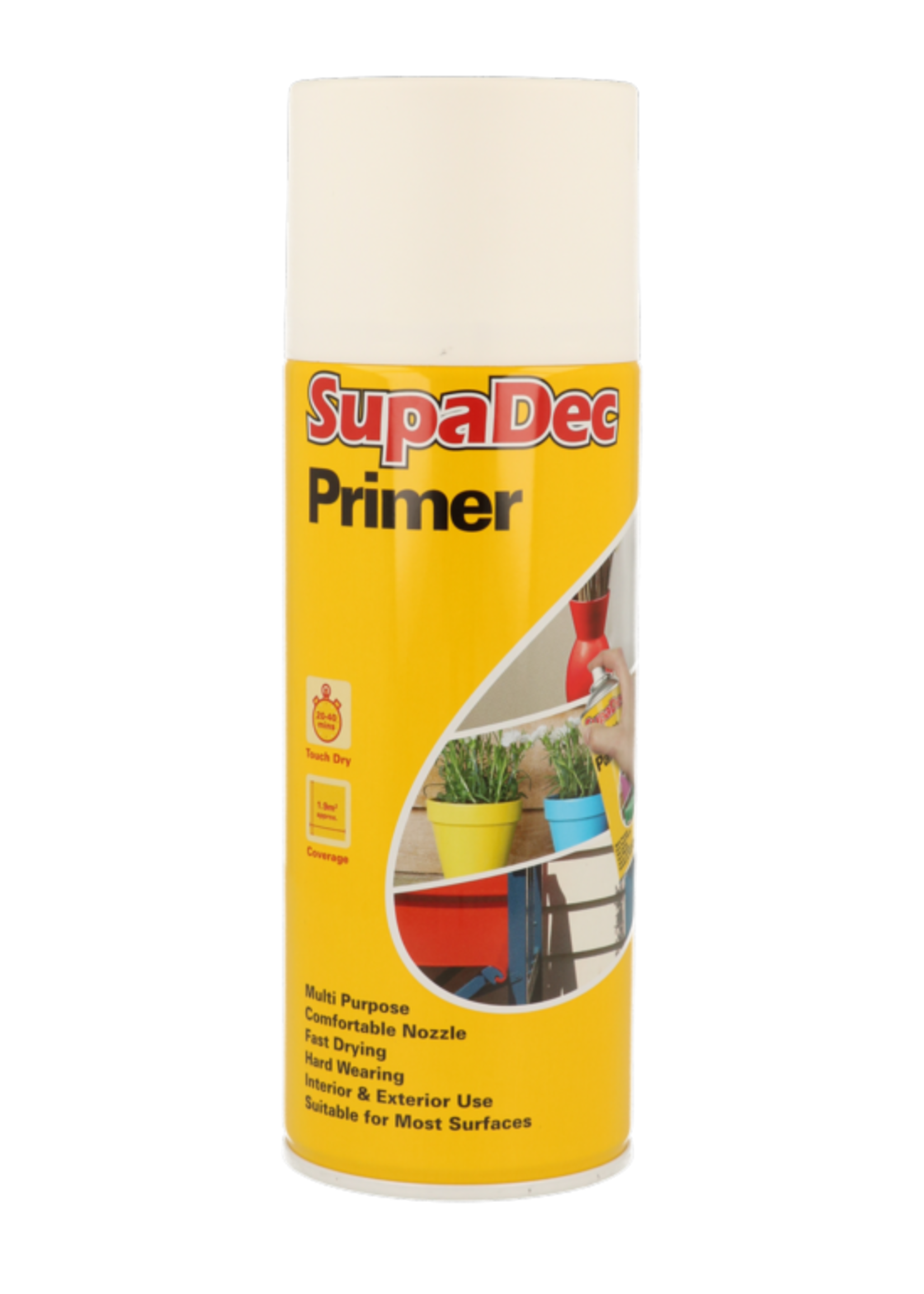 SupaDec Spray Paint  400ml  White Primer