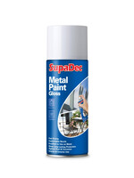 SupaDec Spray Paint  400ml  White Gloss Metal