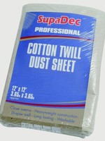 SupaDec SupaDec Cotton Twill Dust Sheet 12' x 12' (3.6m x 3.6m)