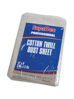 SupaDec SupaDec Cotton Dust Sheet 12x9  3.6mtr x 2.7mtr