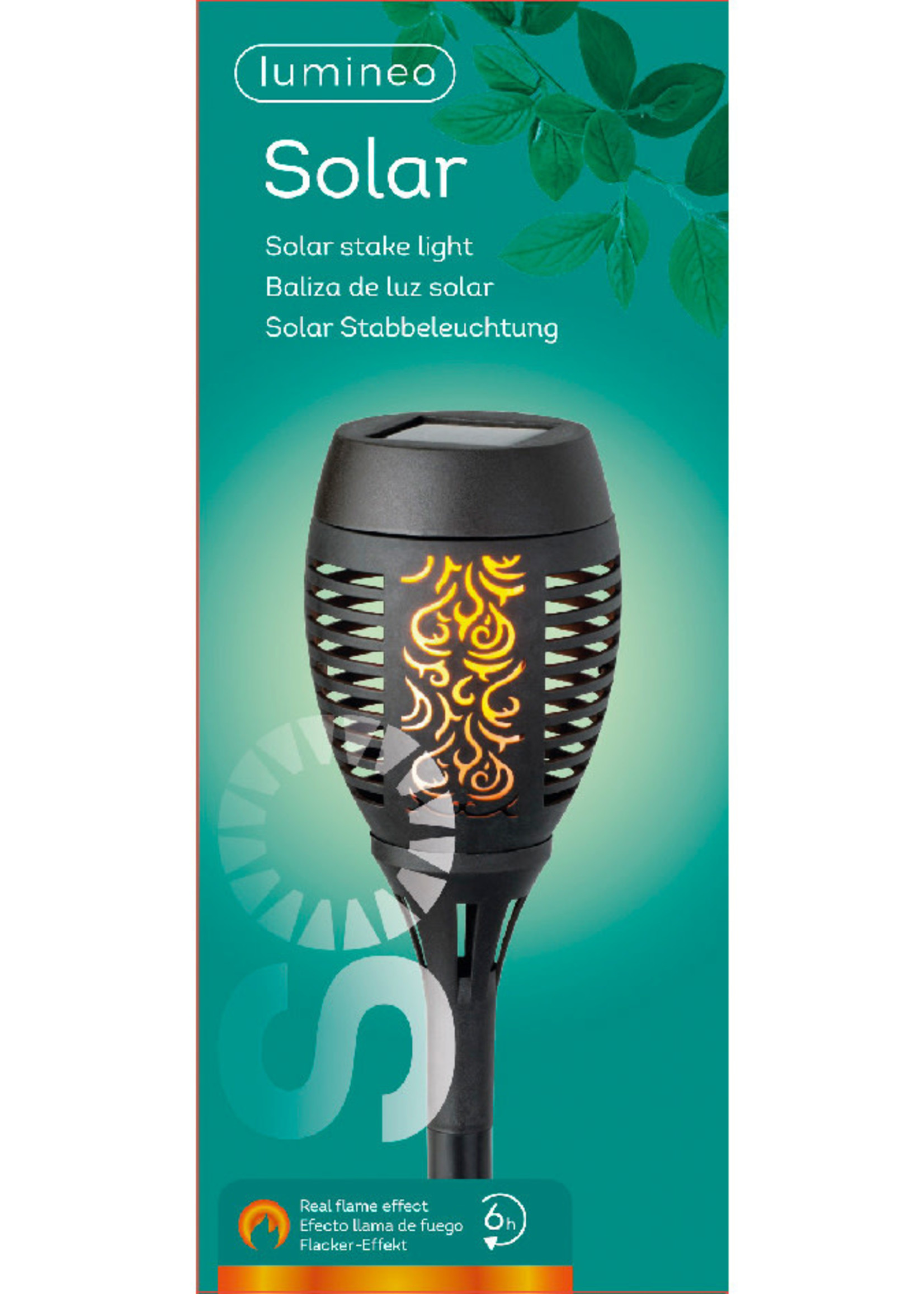 Lumineo Solar Torch - plastic Flame Design