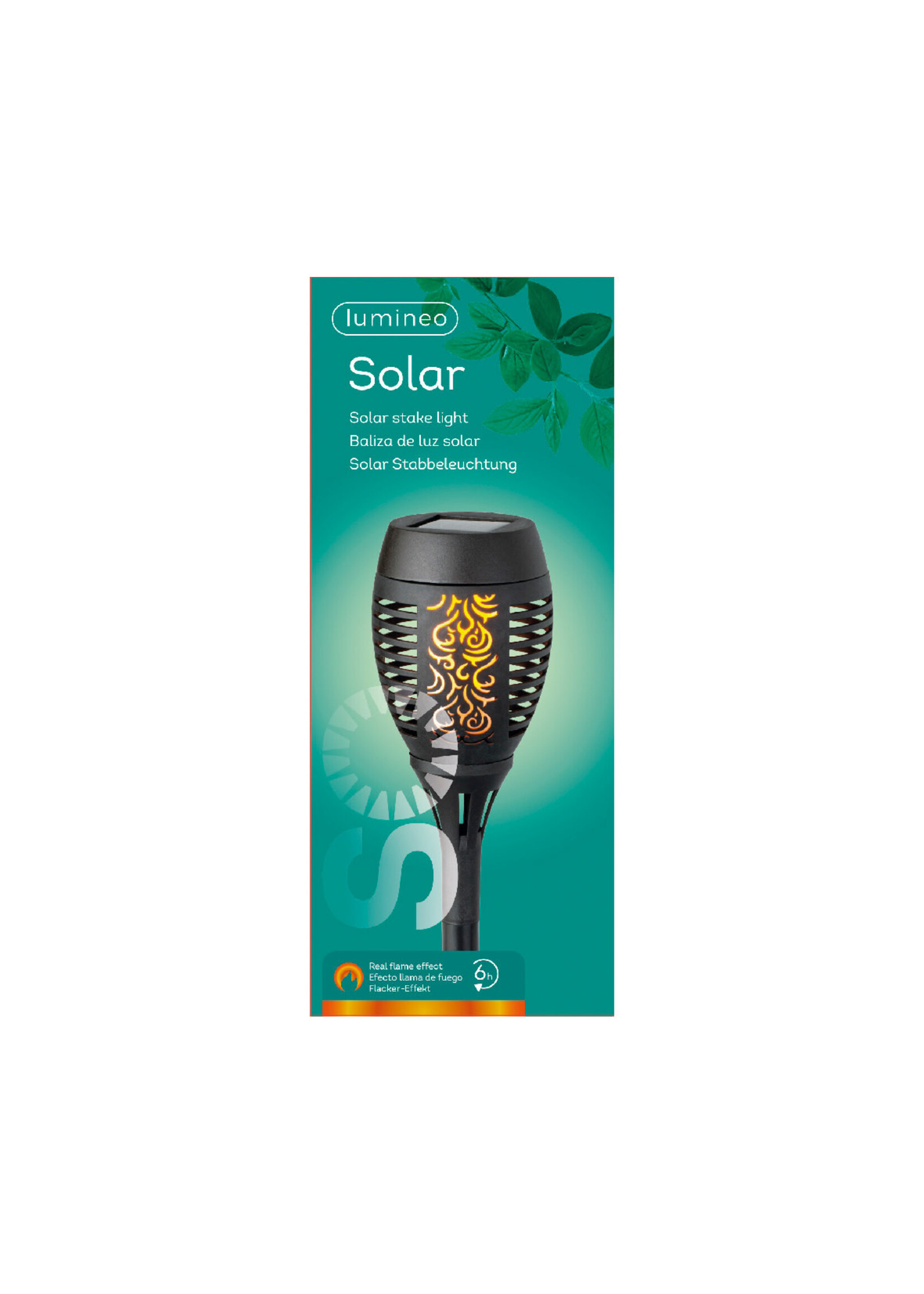 Lumineo Solar Torch - plastic Flame Design