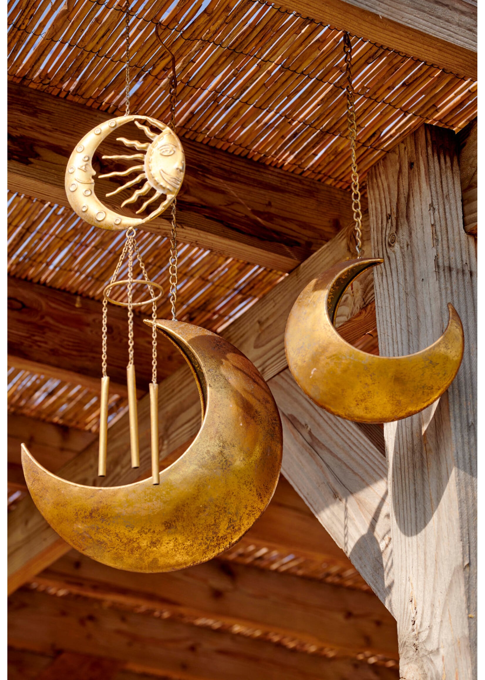 Decoris Gold Moon Hanging Planter Large 32x27x12cm