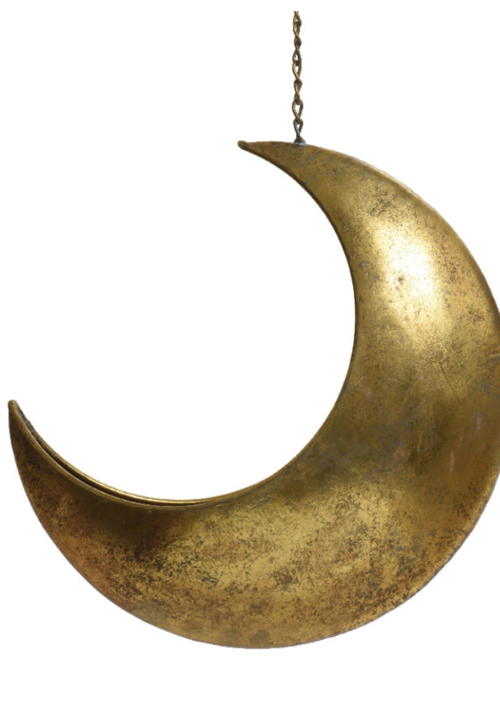 Decoris Gold Moon Hanging Planter Large 32x27x12cm