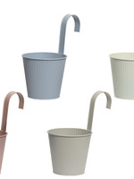 Decoris Zinc Hanging Planter -4 Pastel Colours available 24 x 14cm